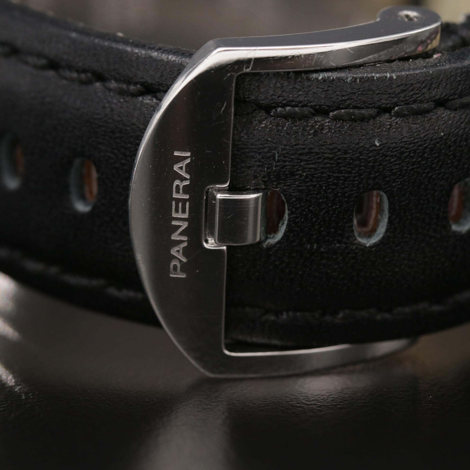 Panerai Luminor Marina PAM3 Stainless Steel Stem Wind Watch
