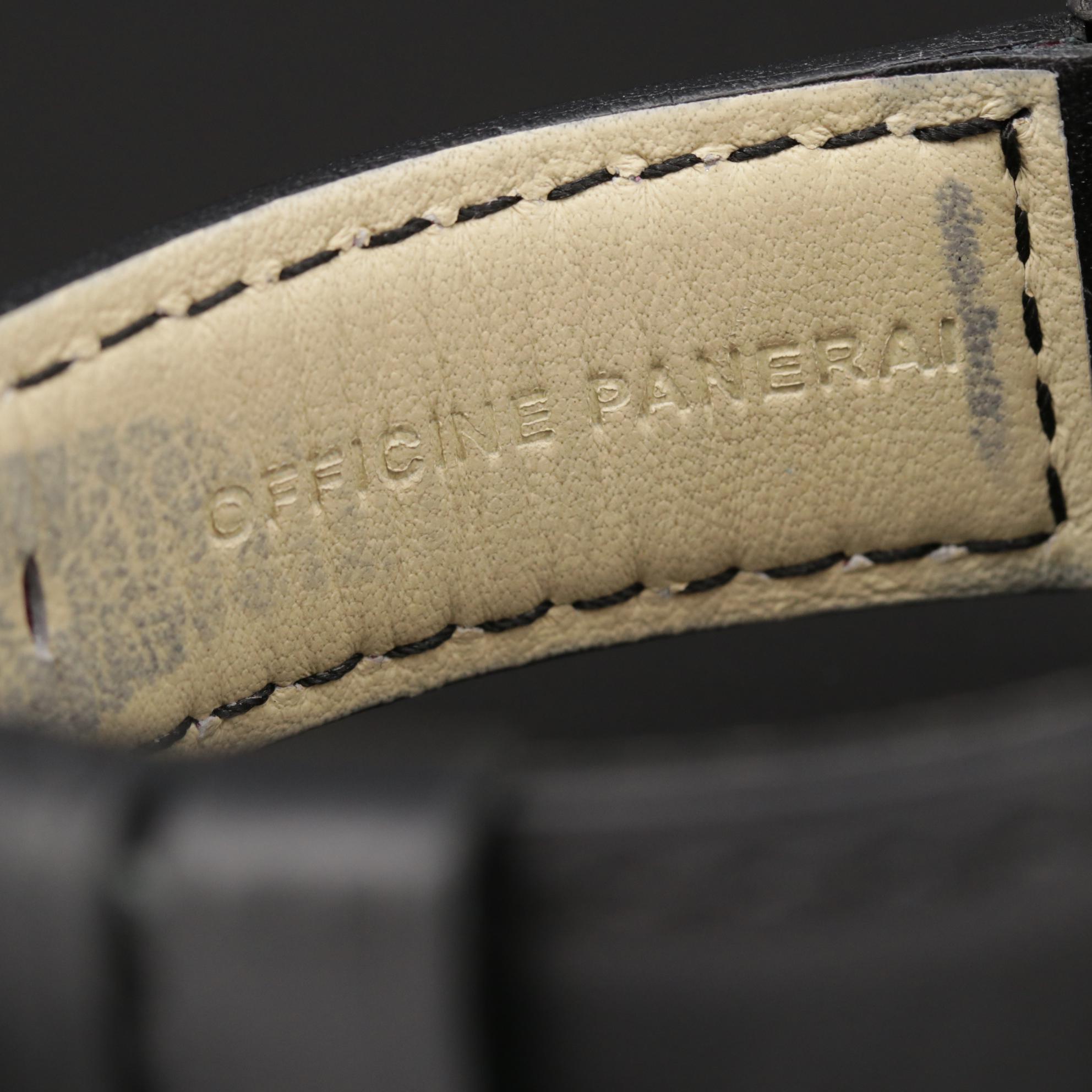 Panerai Luminor Marina PAM3 Stainless Steel Stem Wind Watch