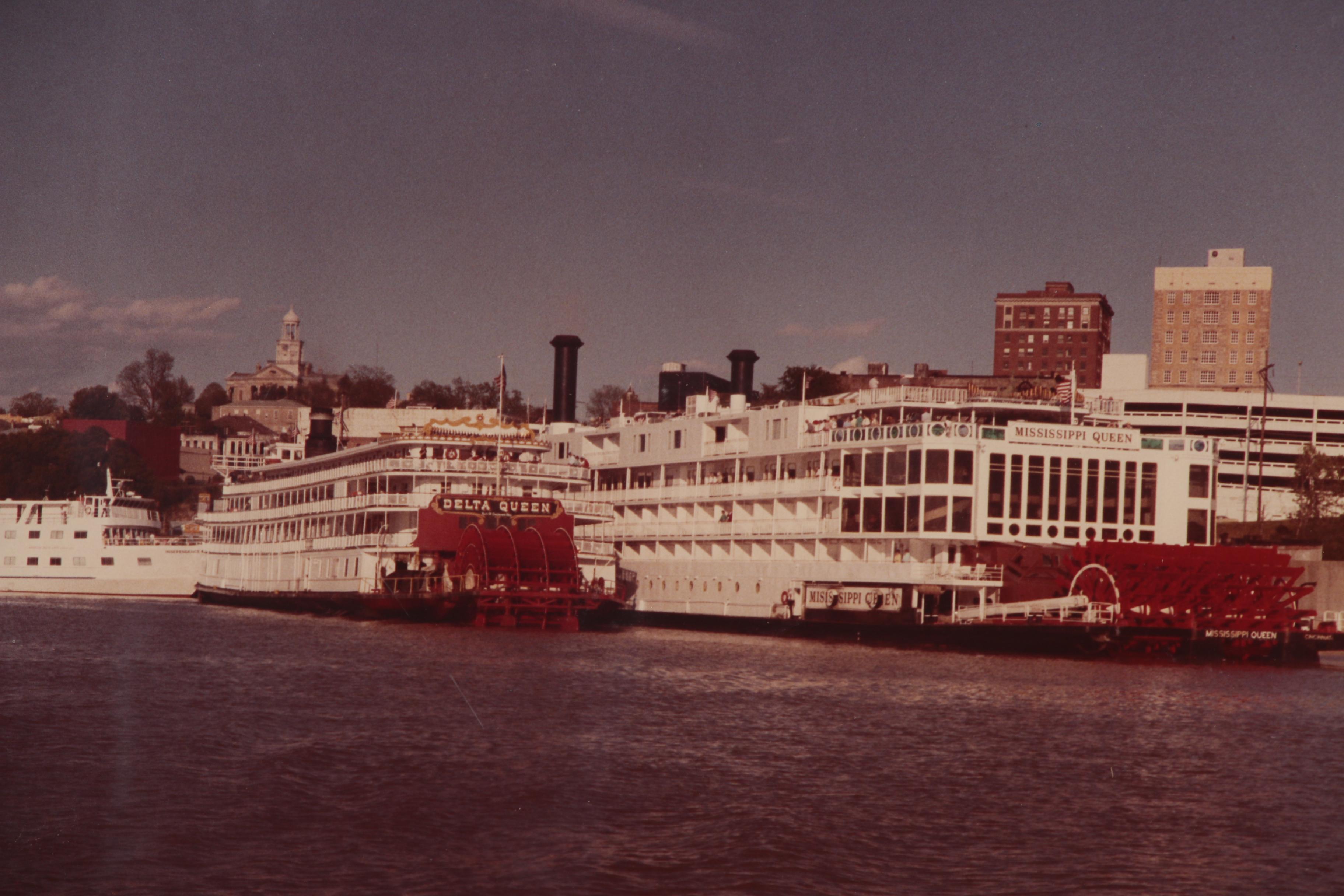 Delta Queen and Mississippi Queen Steamboats Chromogenic Color Photograph