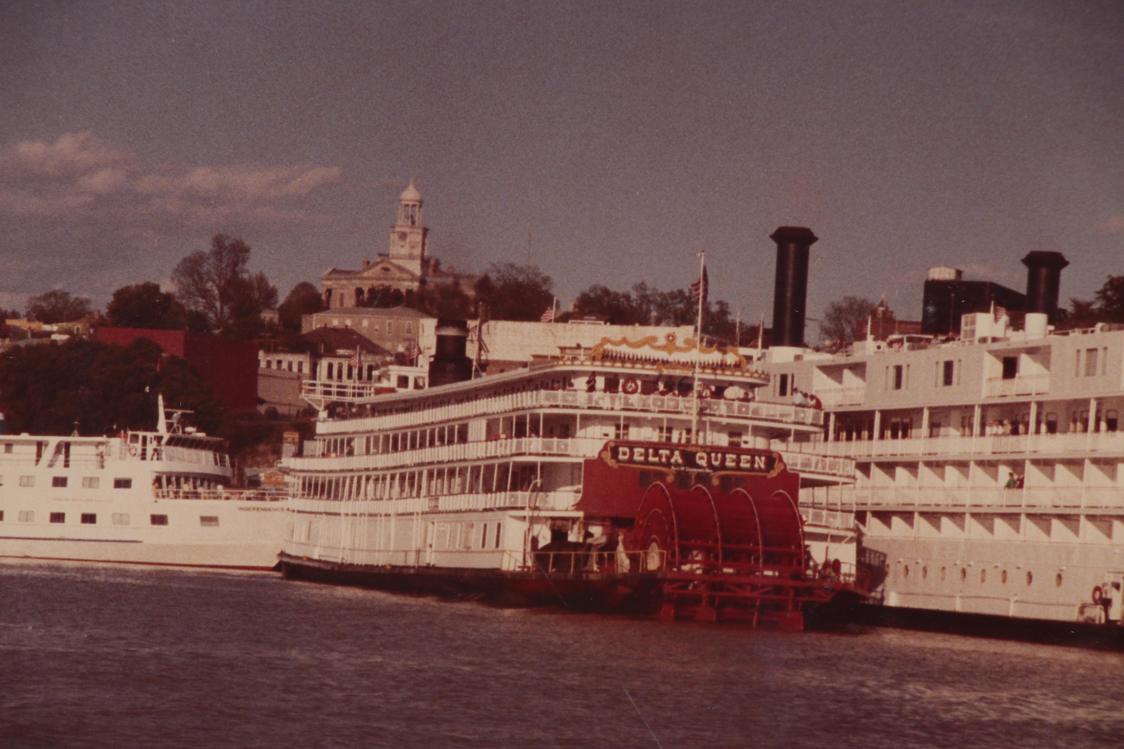 Delta Queen and Mississippi Queen Steamboats Chromogenic Color Photograph