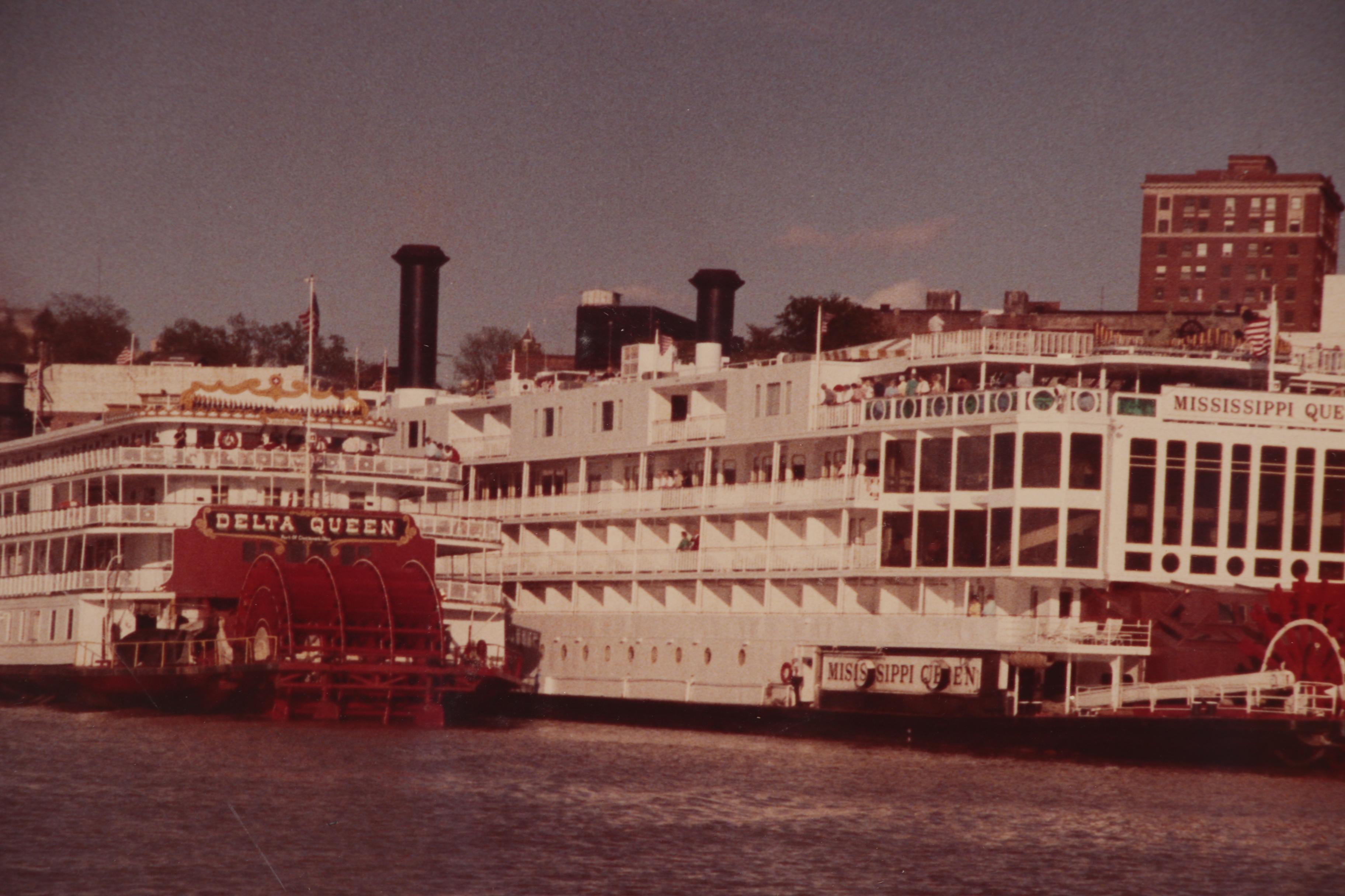 Delta Queen and Mississippi Queen Steamboats Chromogenic Color Photograph