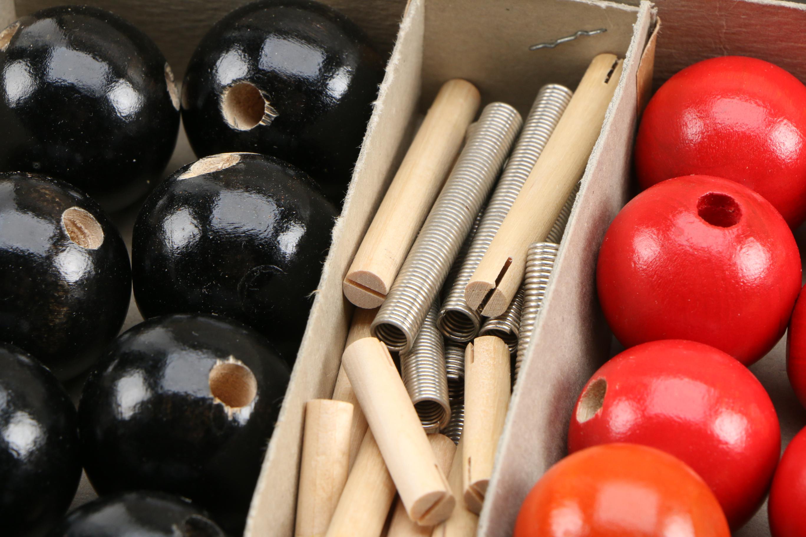 Hamilton Bell Co. Wood Student Molecular Model Organic Structure Set, Vintage