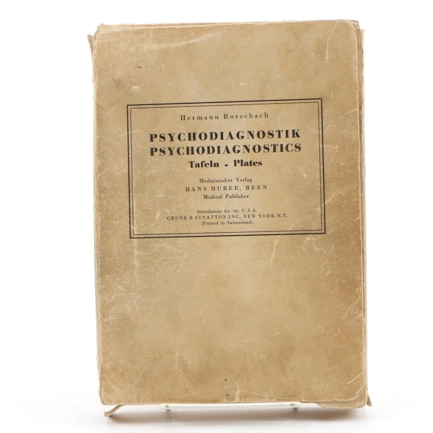 Hermann Rorschach Pyschodiagnostics Ink Blot Cards, circa 1948