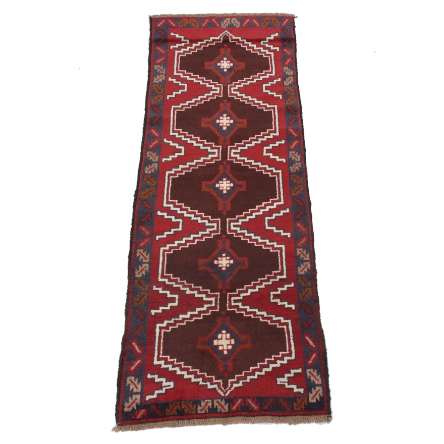 2'5 x 6'10 Hand-Knotted Afghani Baluch Runner