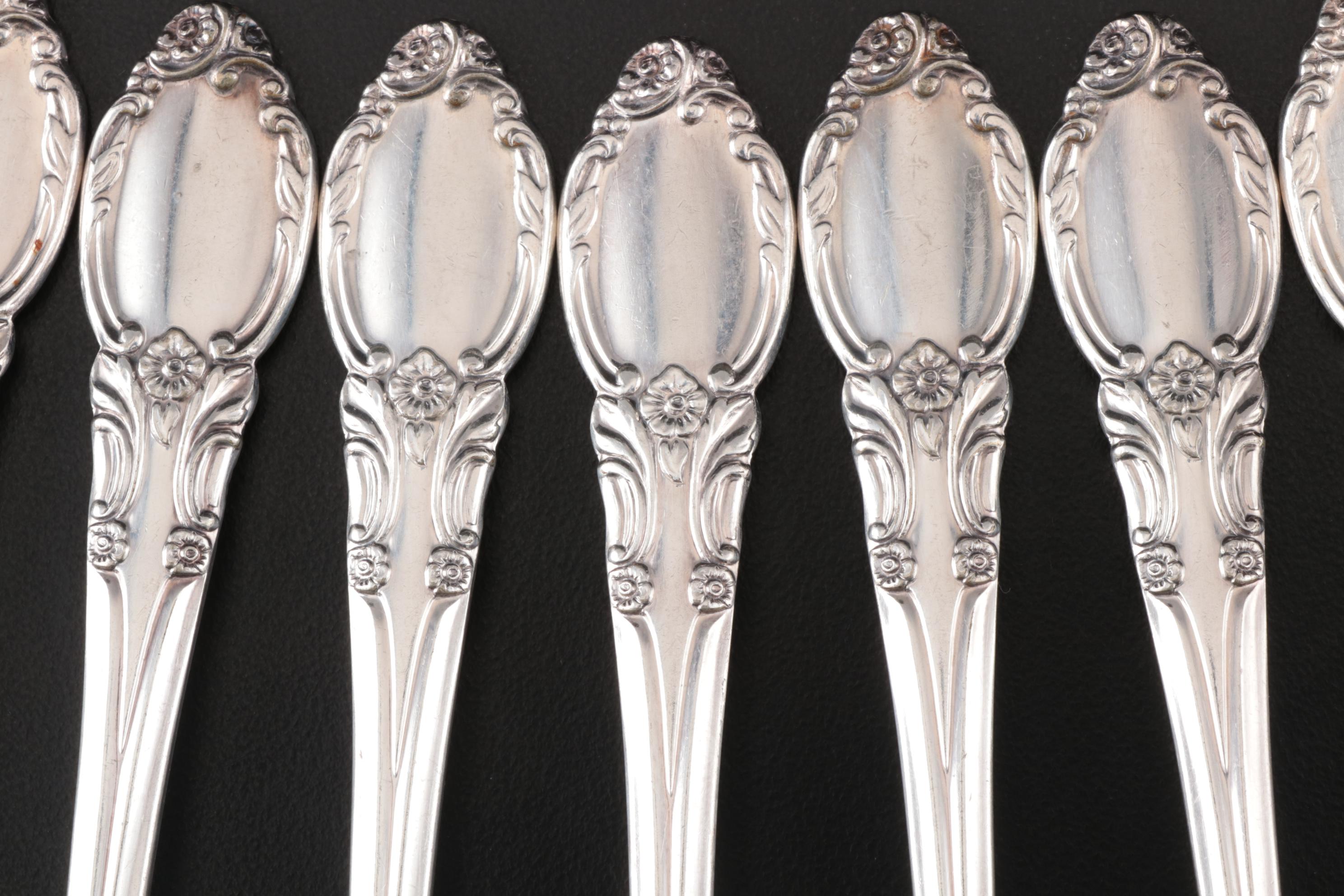 Wm A. Rogers "Park Lane-Chatelaine-Dowry" Silver Plate Flatware, Vintage