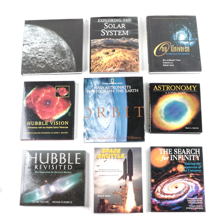 Space Exploration and Reference Books Including "Hubble Revisited"