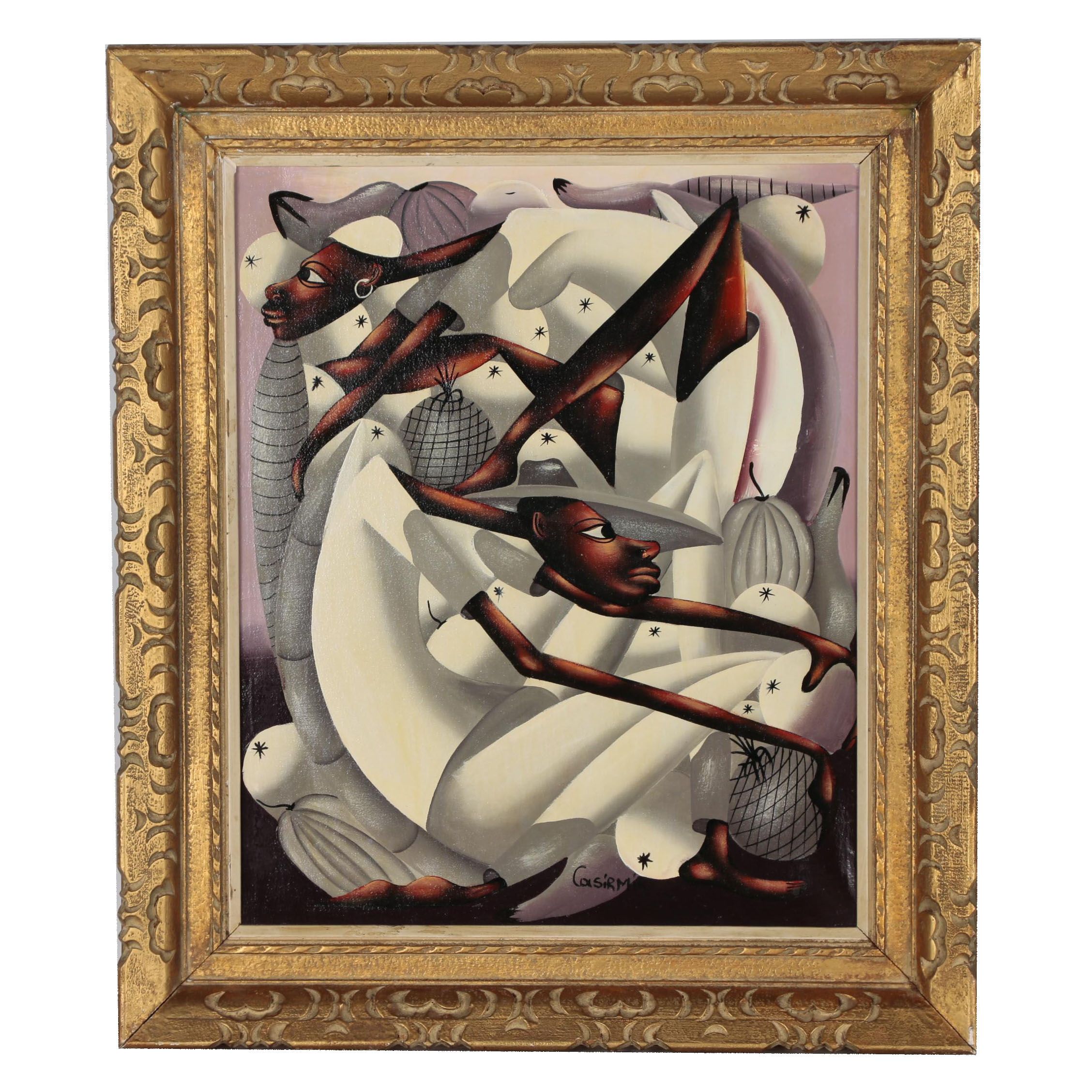 Laurent Casimir Figural Oil Painting