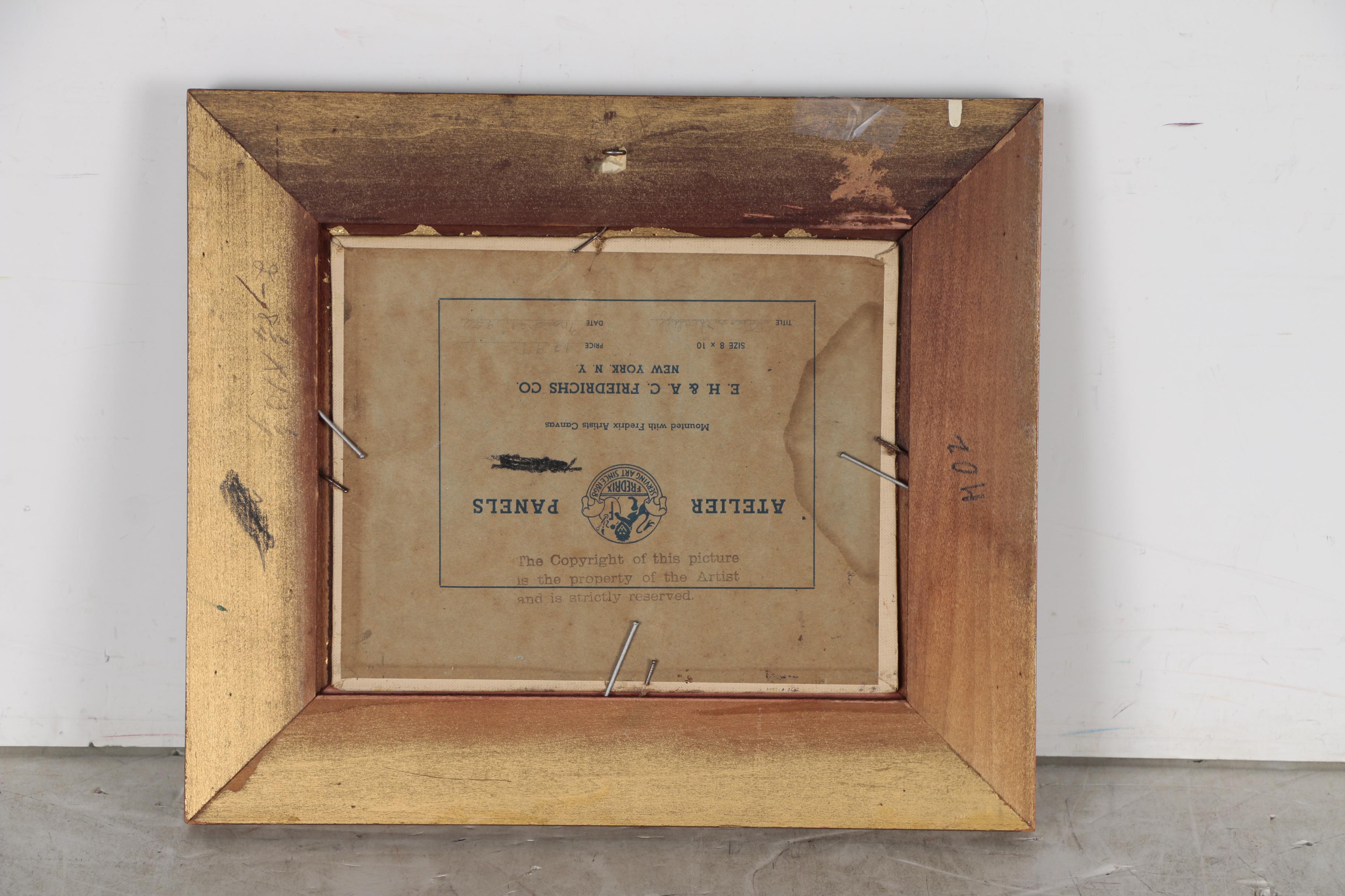 William H. Bradley Oil Painting "Trees on the Cliff", 1950