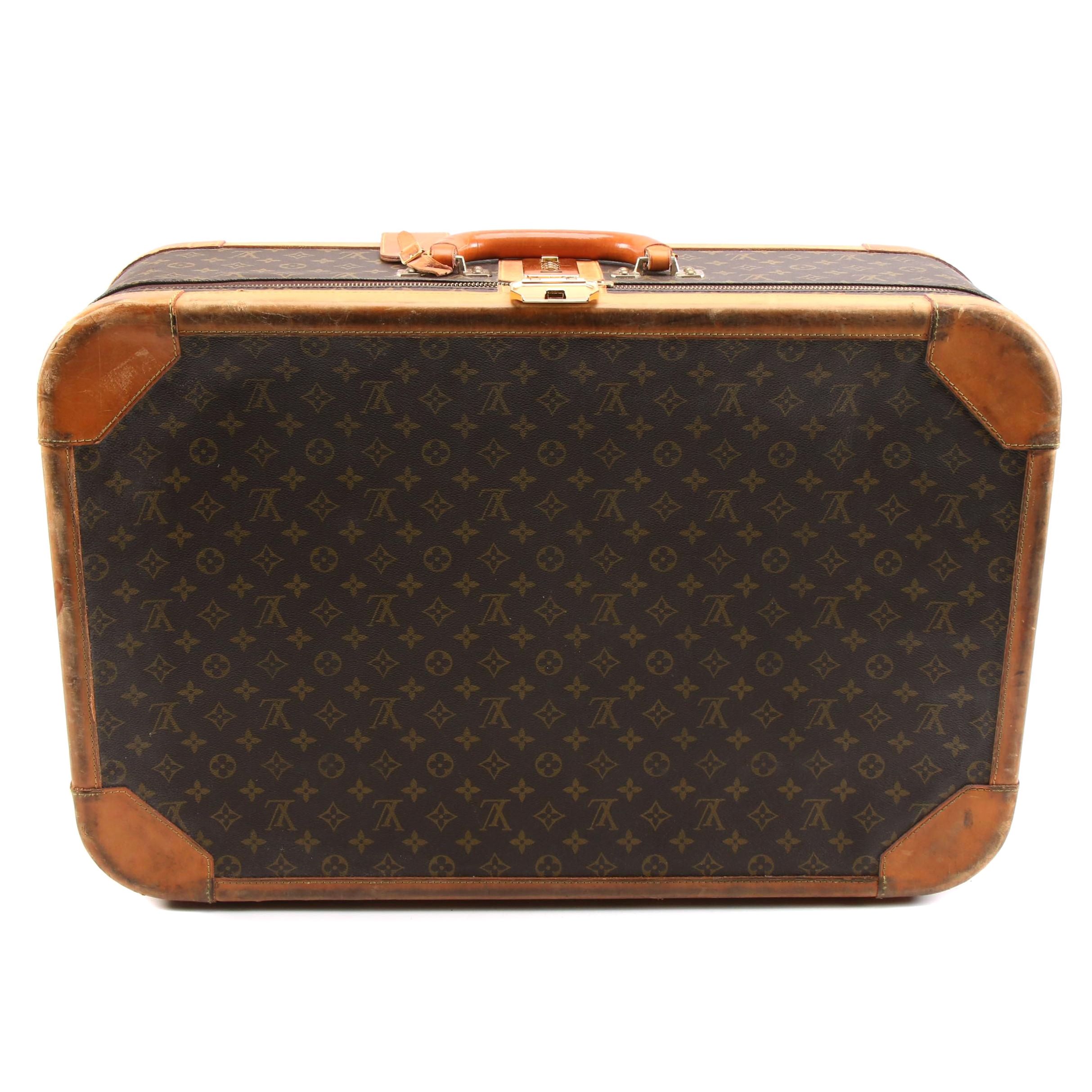 Louis Vuitton Combination Lock Hardside Suitcase in Monogram Canvas, Vintage