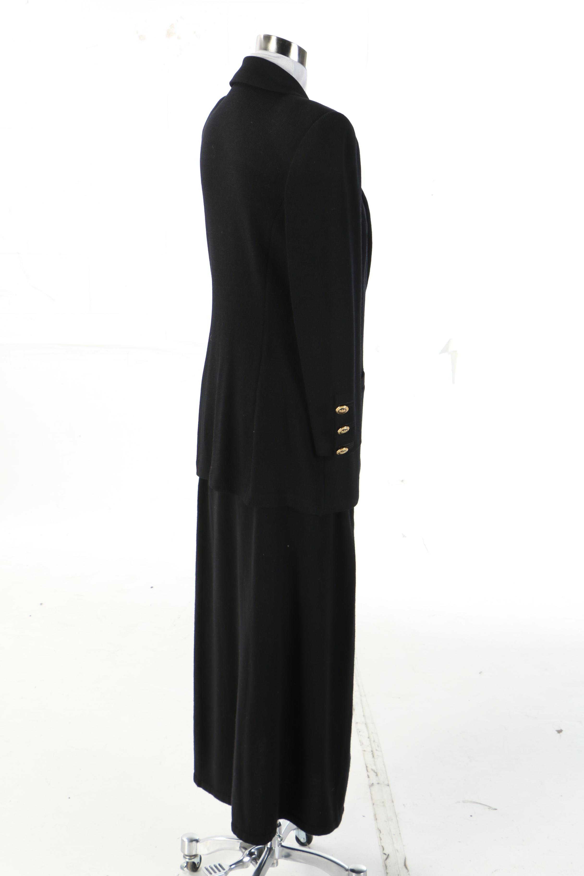 St. John Basics Knit Jacket and Nordstrom Collectors Cashmere Skirt