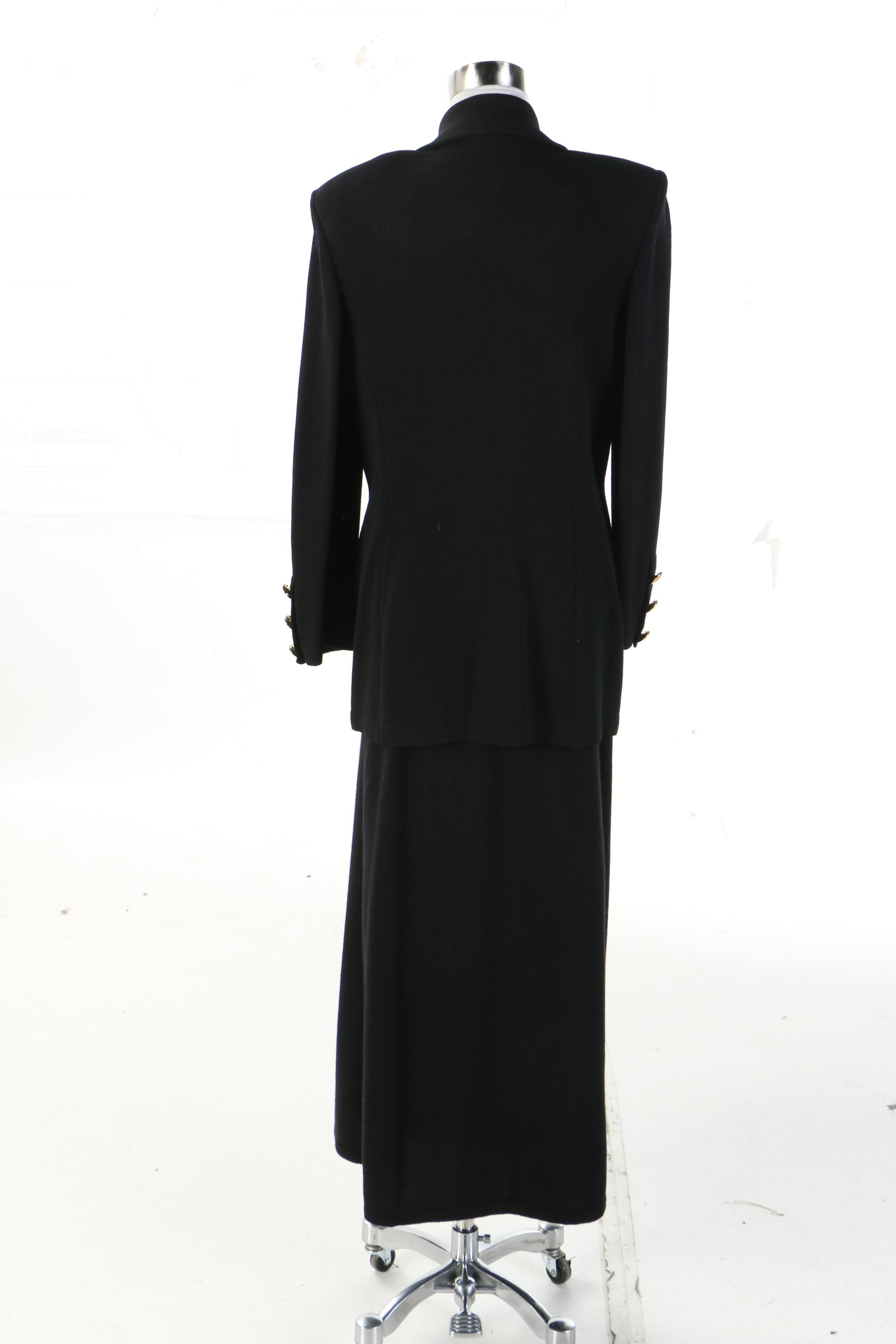 St. John Basics Knit Jacket and Nordstrom Collectors Cashmere Skirt