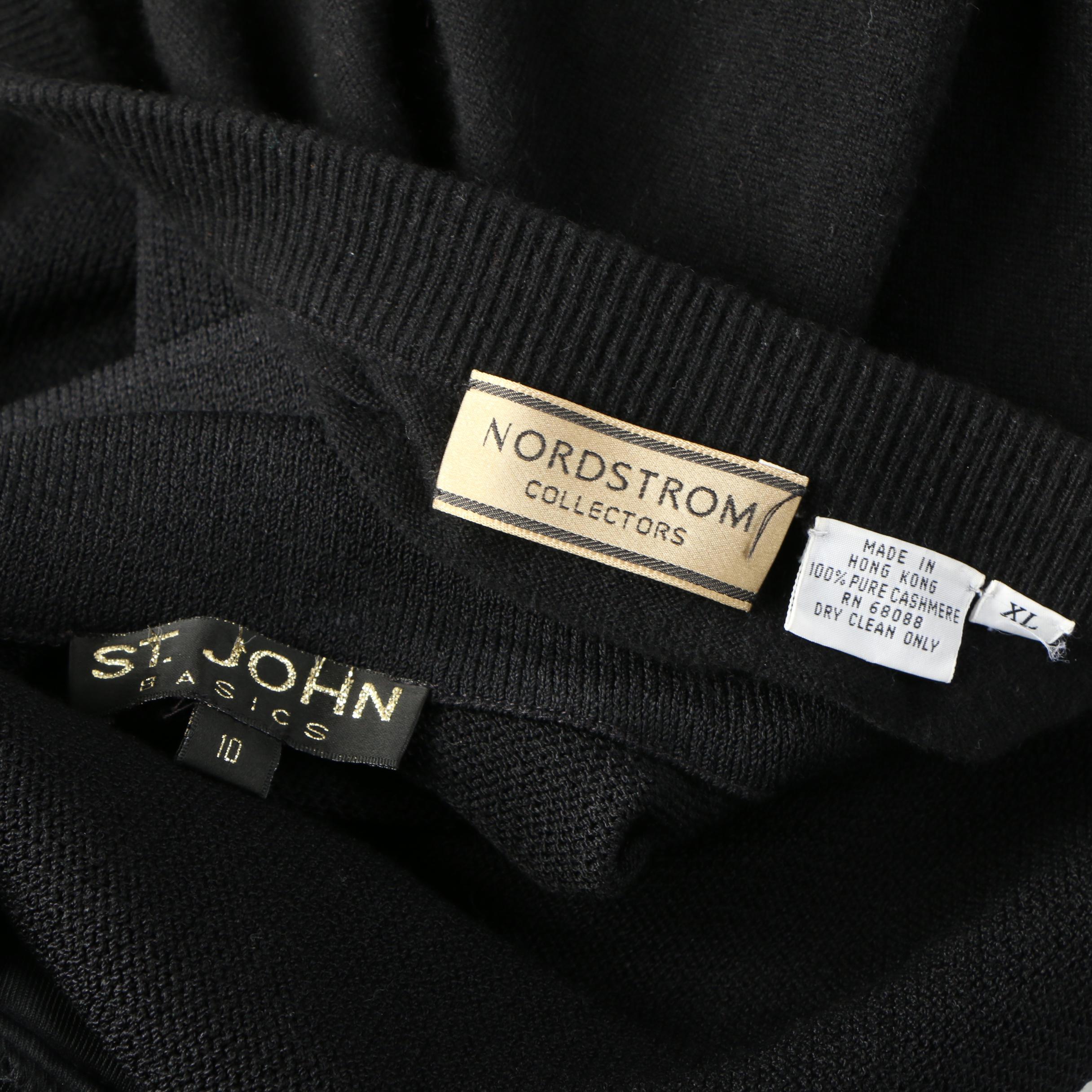 St. John Basics Knit Jacket and Nordstrom Collectors Cashmere Skirt