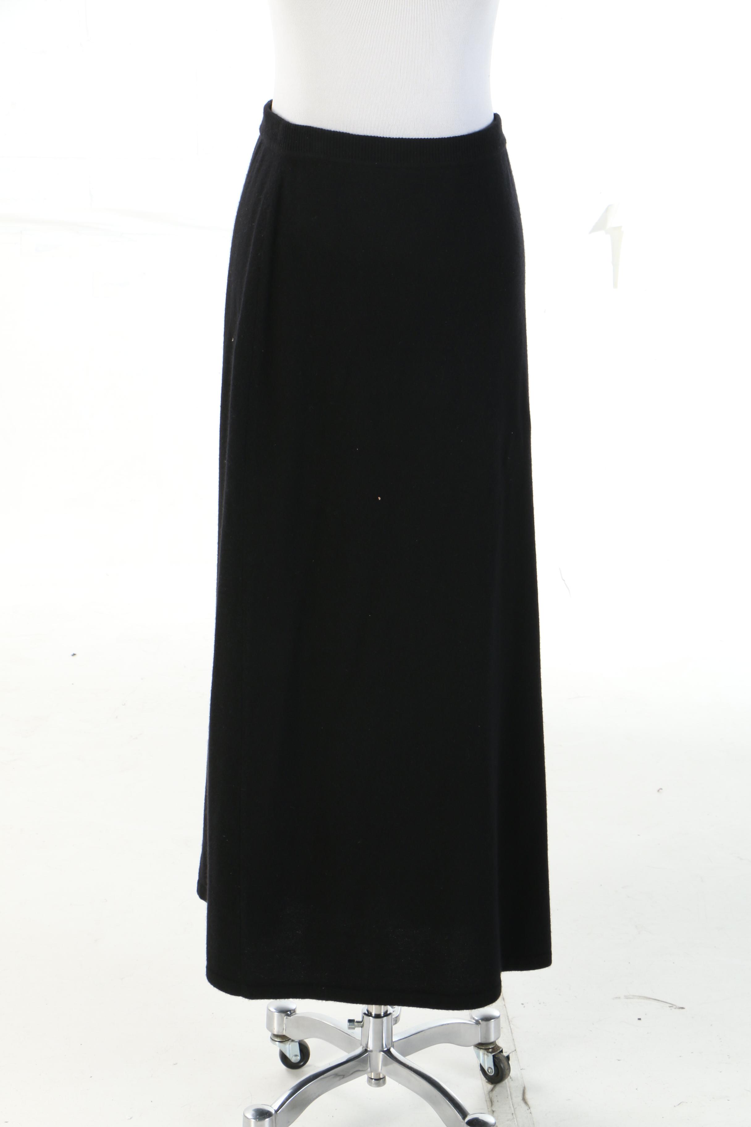 St. John Basics Knit Jacket and Nordstrom Collectors Cashmere Skirt