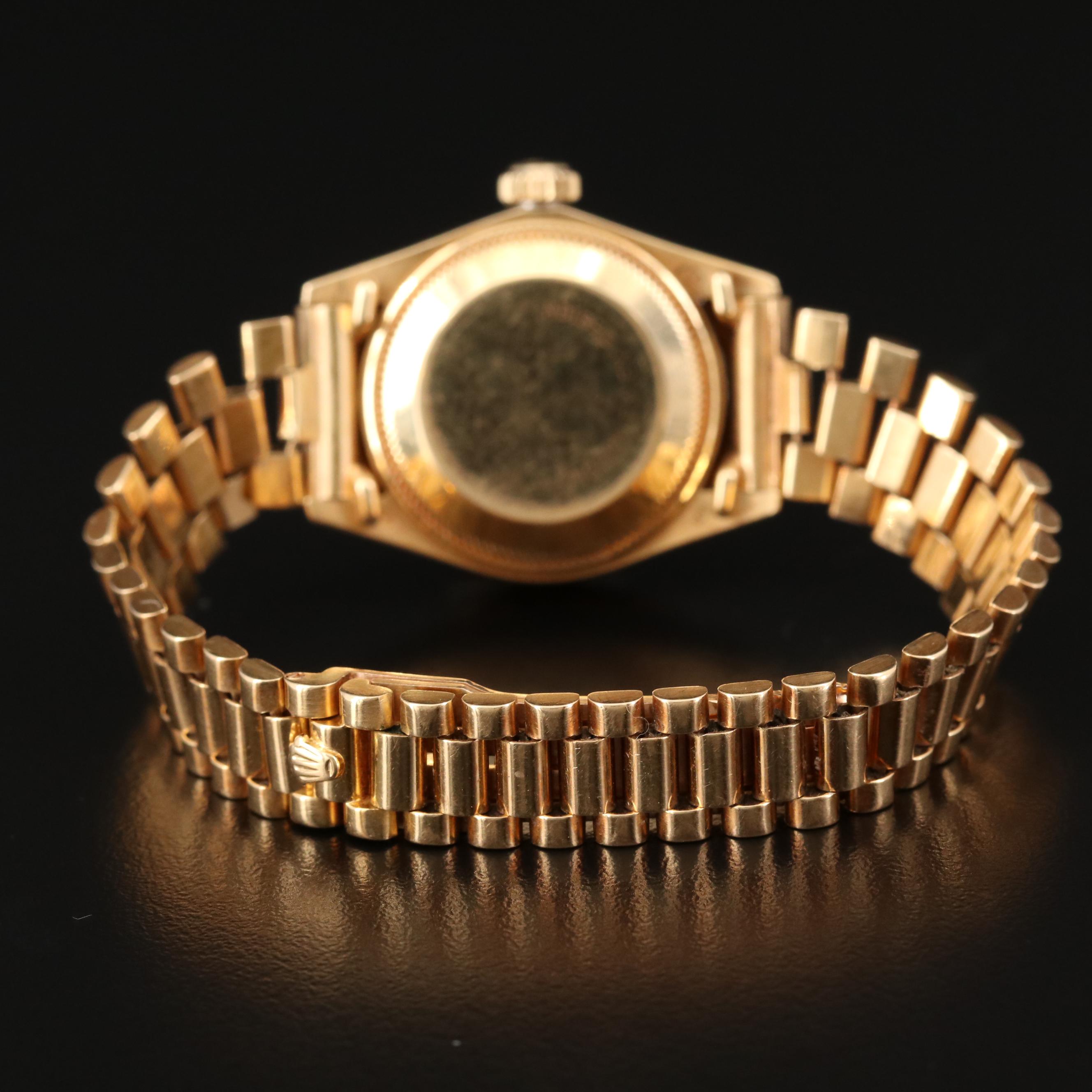 Rolex Datejust 18K Gold and Diamond Automatic Watch, 1982