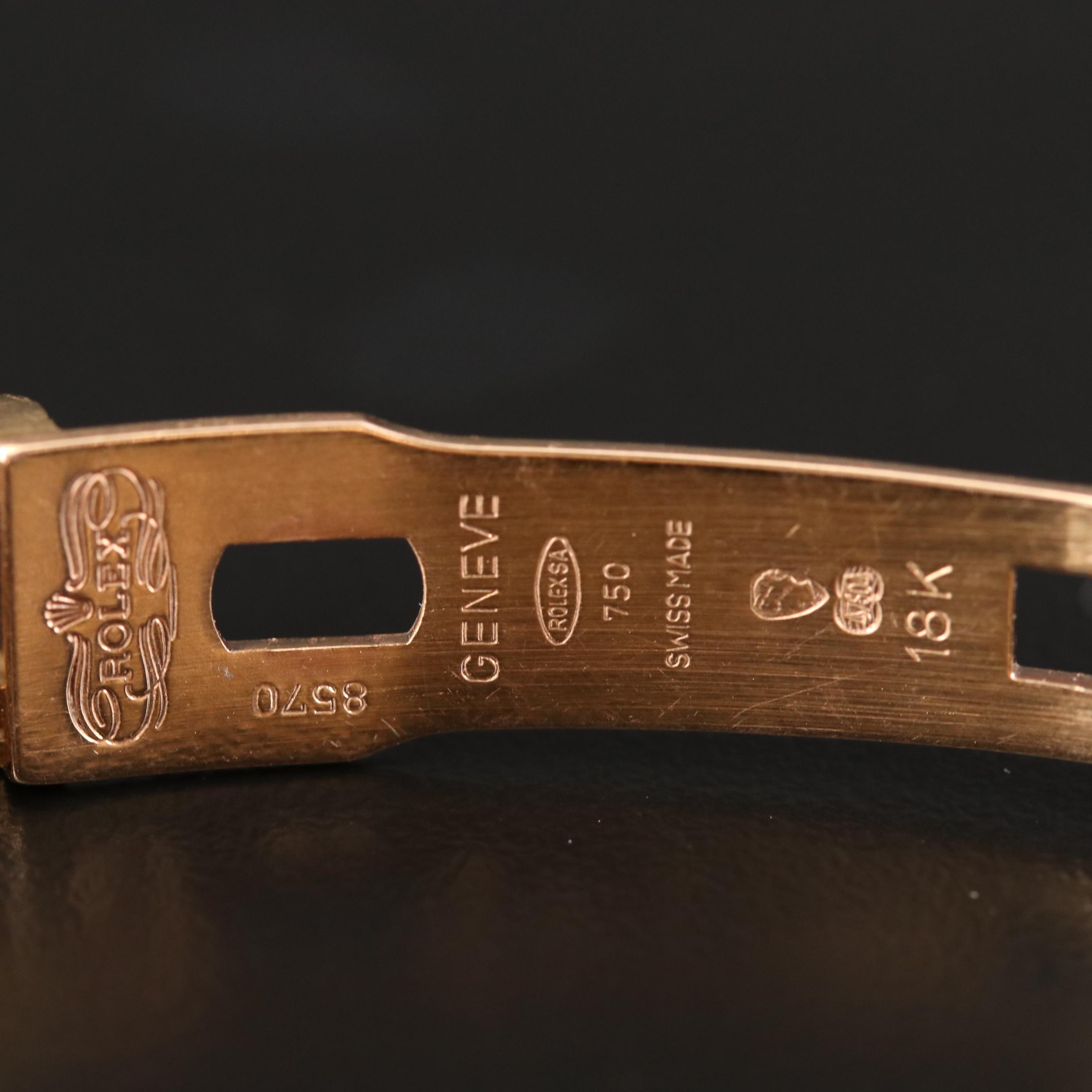 Rolex Datejust 18K Gold and Diamond Automatic Watch, 1982