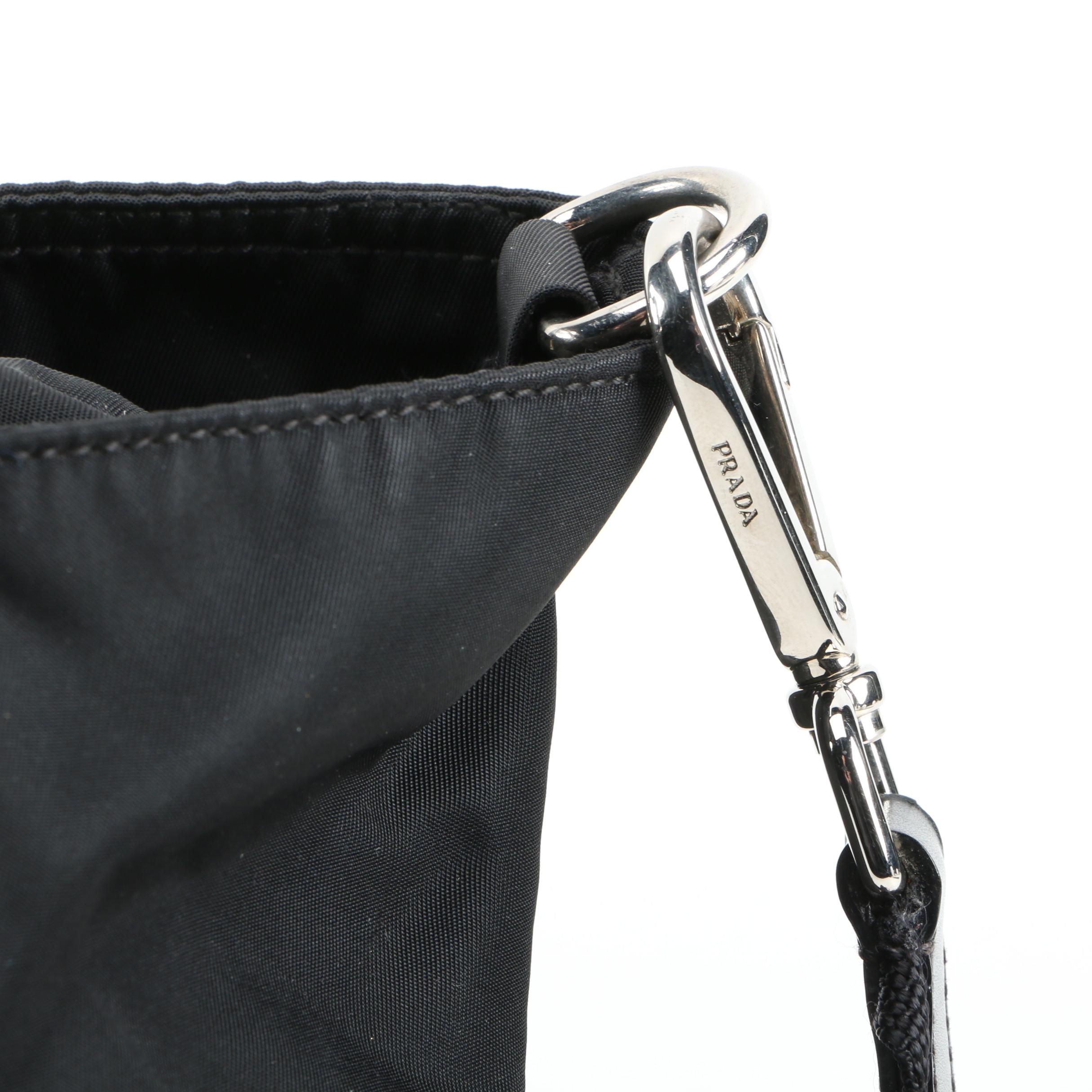 Prada Two-Way Bag in Black Nylon and Leather