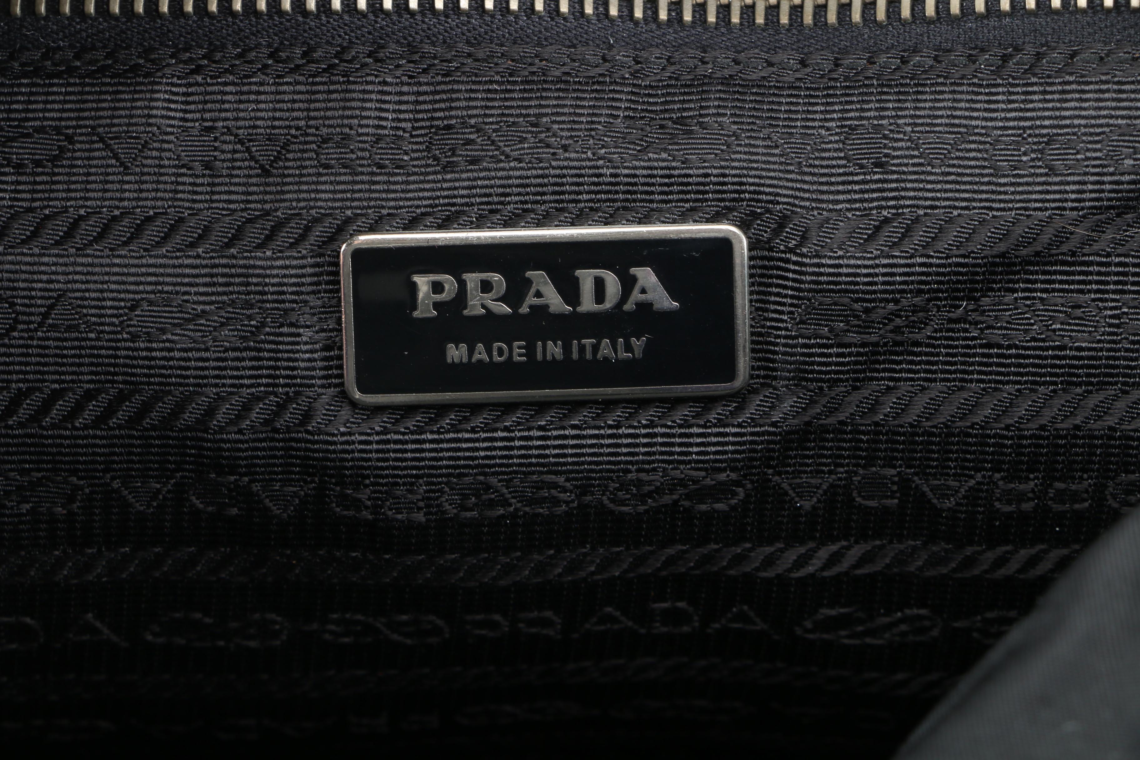 Prada Two-Way Bag in Black Nylon and Leather