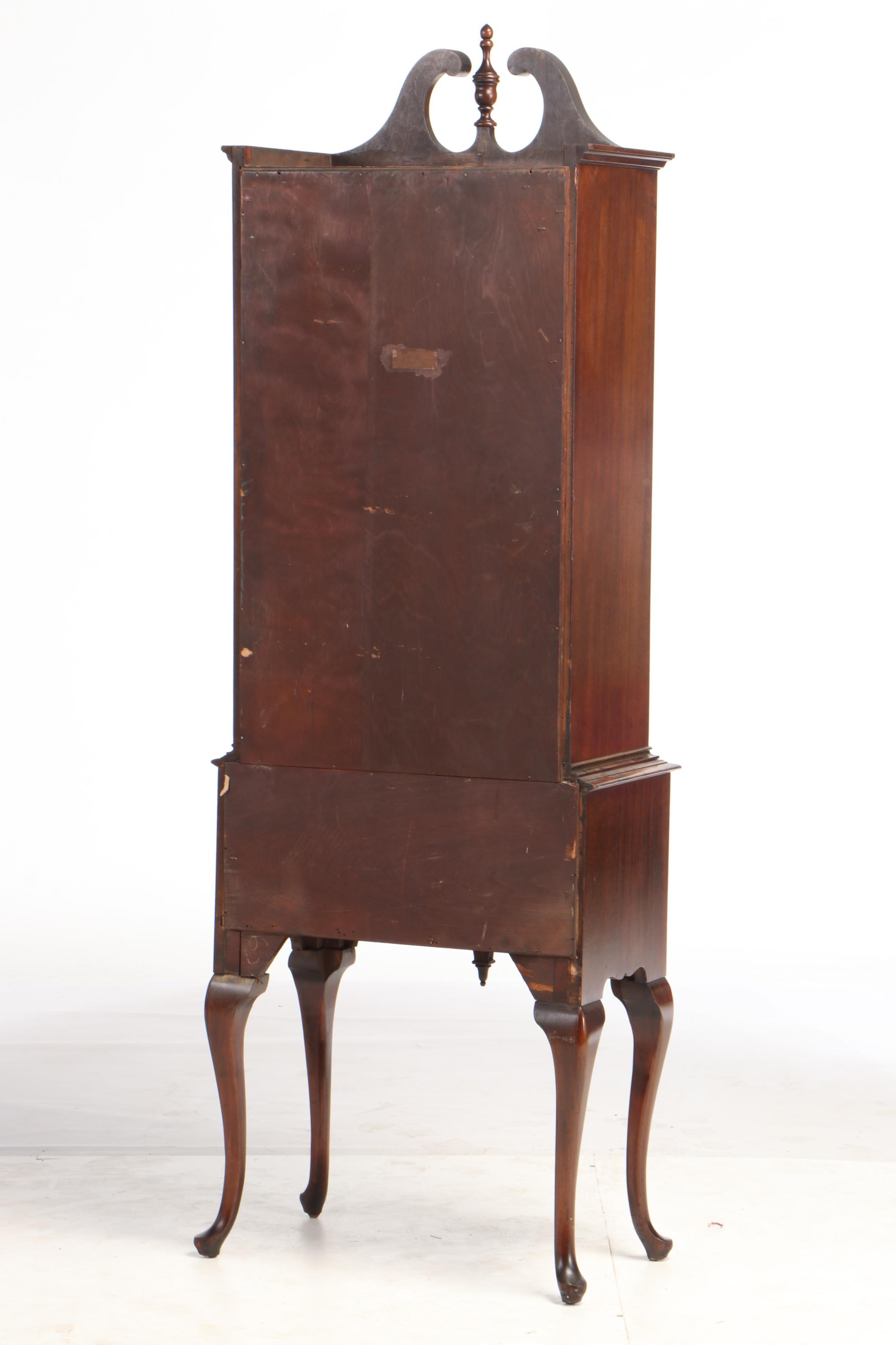 Skandia Furniture Queen Anne Style Mahogany Lingerie Chest, circa 1940