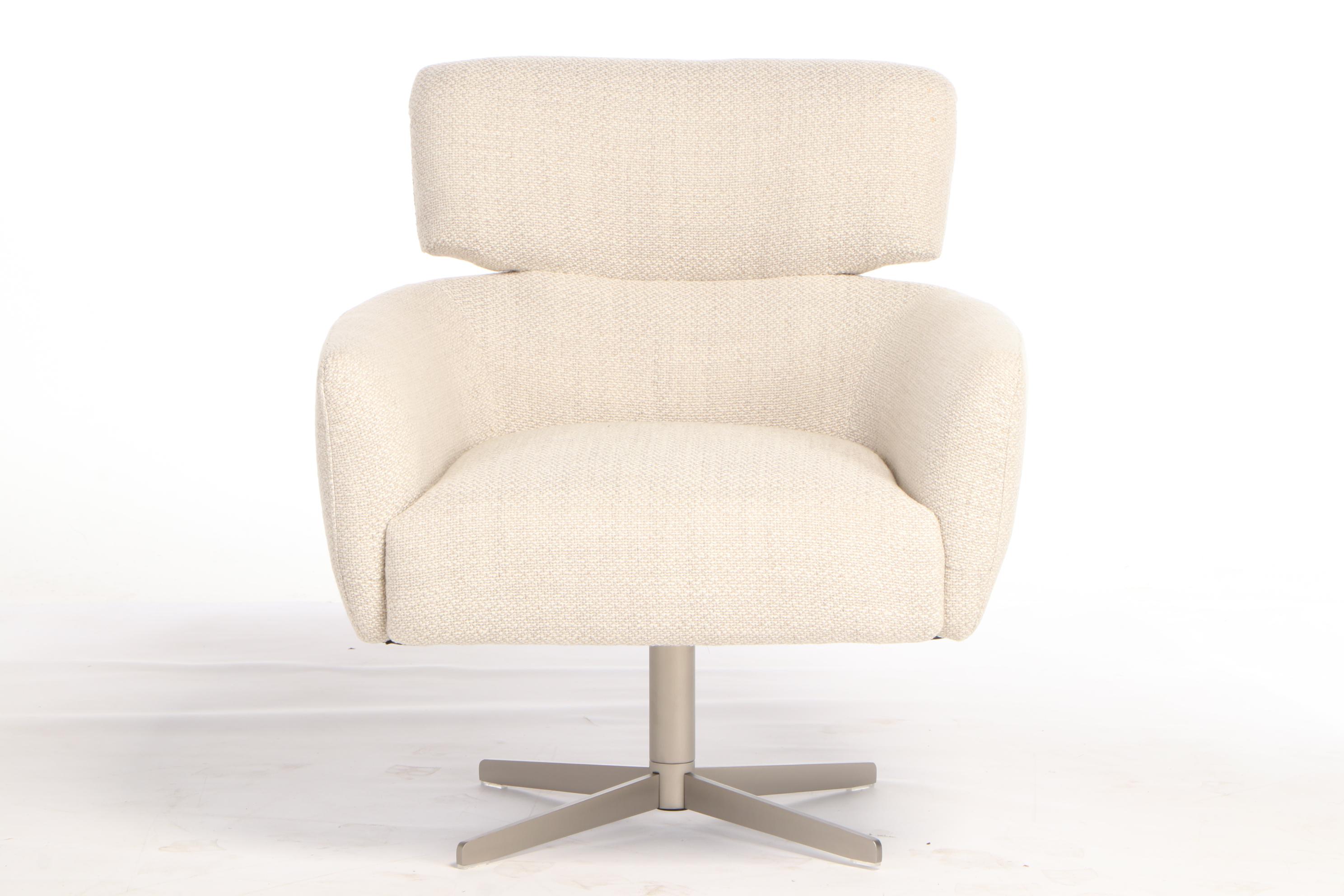 Contemporary Modern Upholstered Swivel Lounge Chair