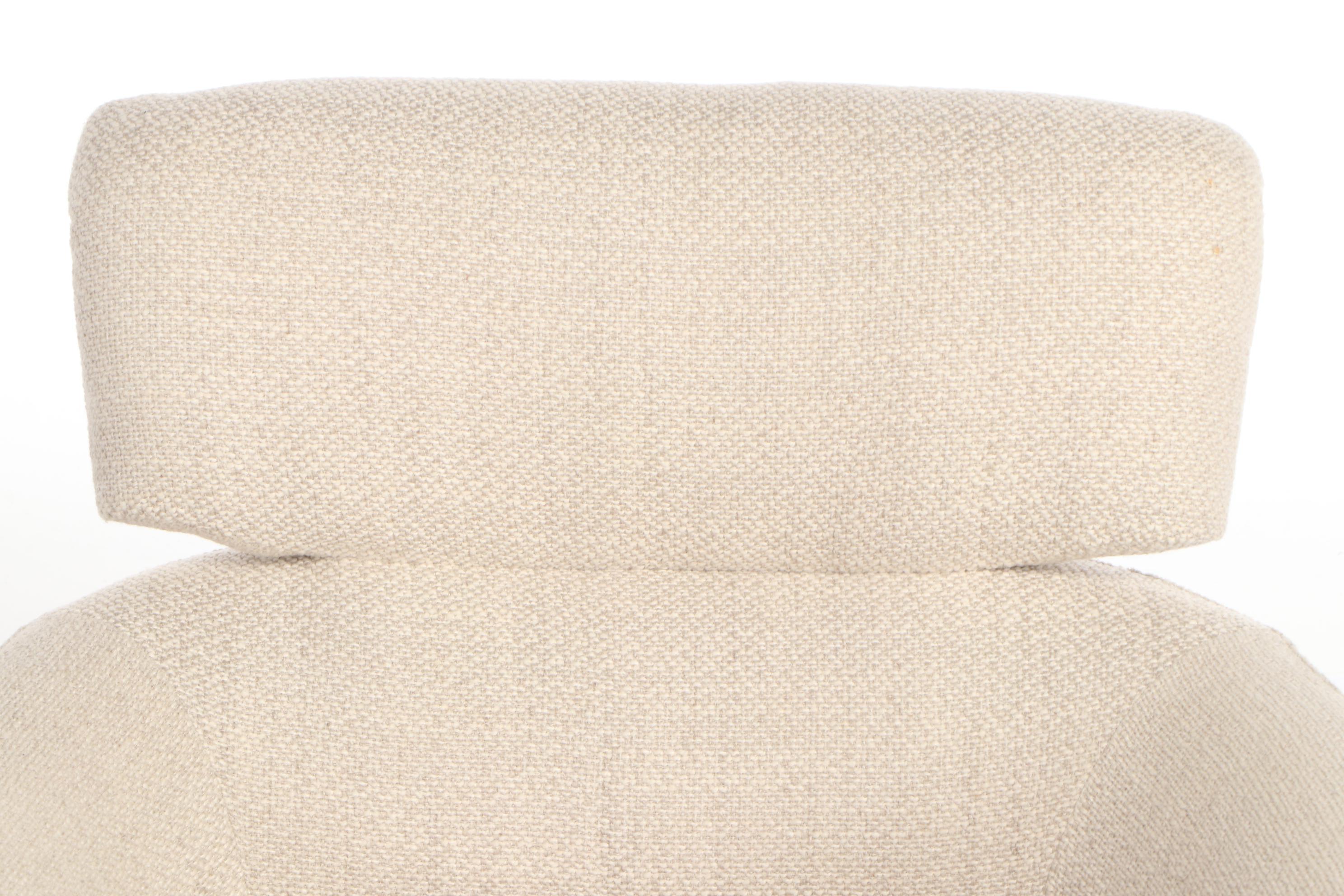 Contemporary Modern Upholstered Swivel Lounge Chair