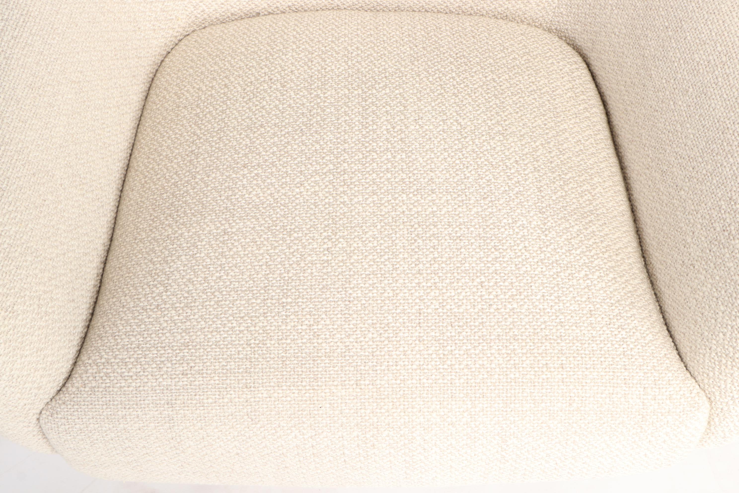 Contemporary Modern Upholstered Swivel Lounge Chair