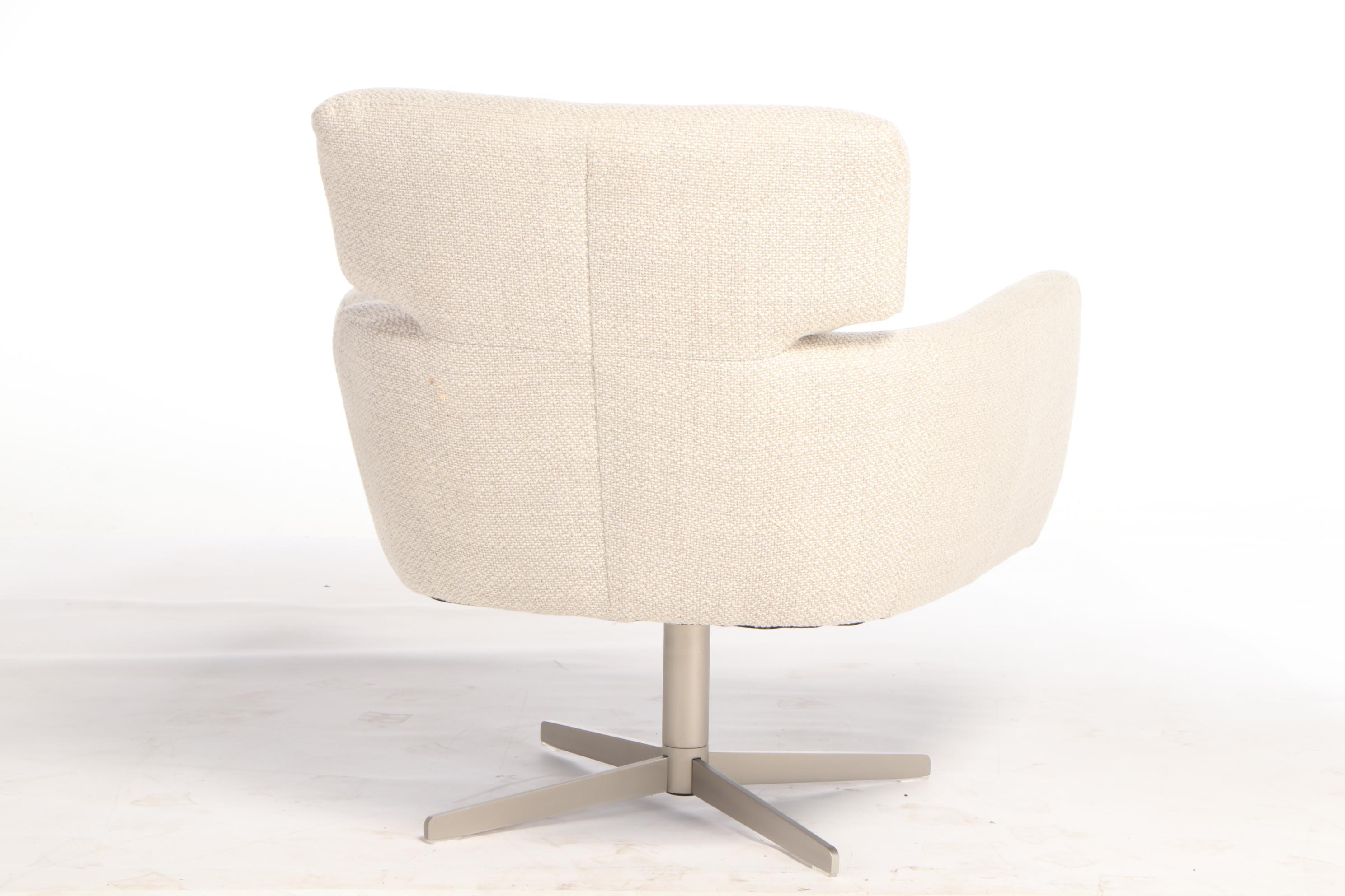 Contemporary Modern Upholstered Swivel Lounge Chair