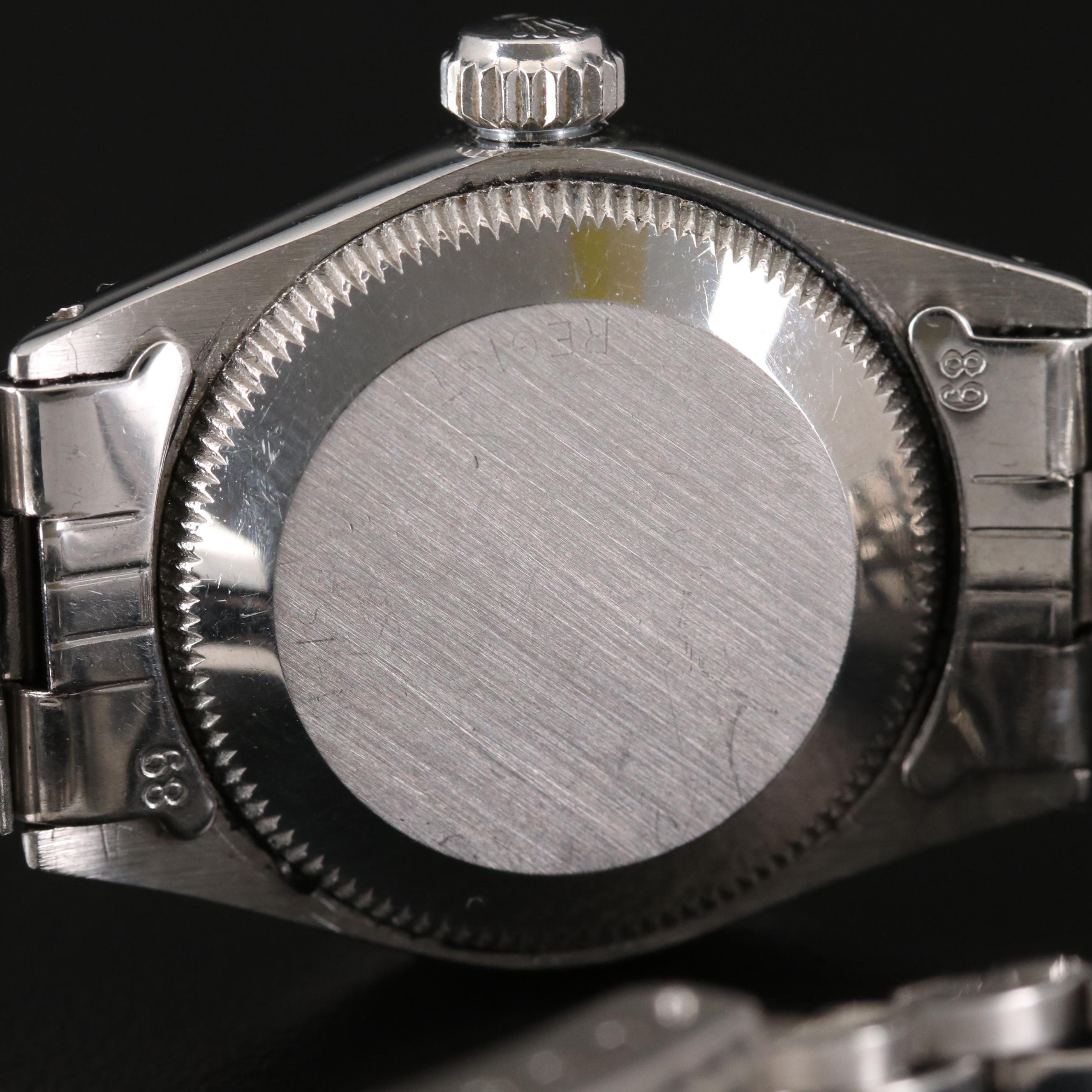 Rolex Datejust Stainless Steel and 14K Gold Diamond Dial Watch, 1967