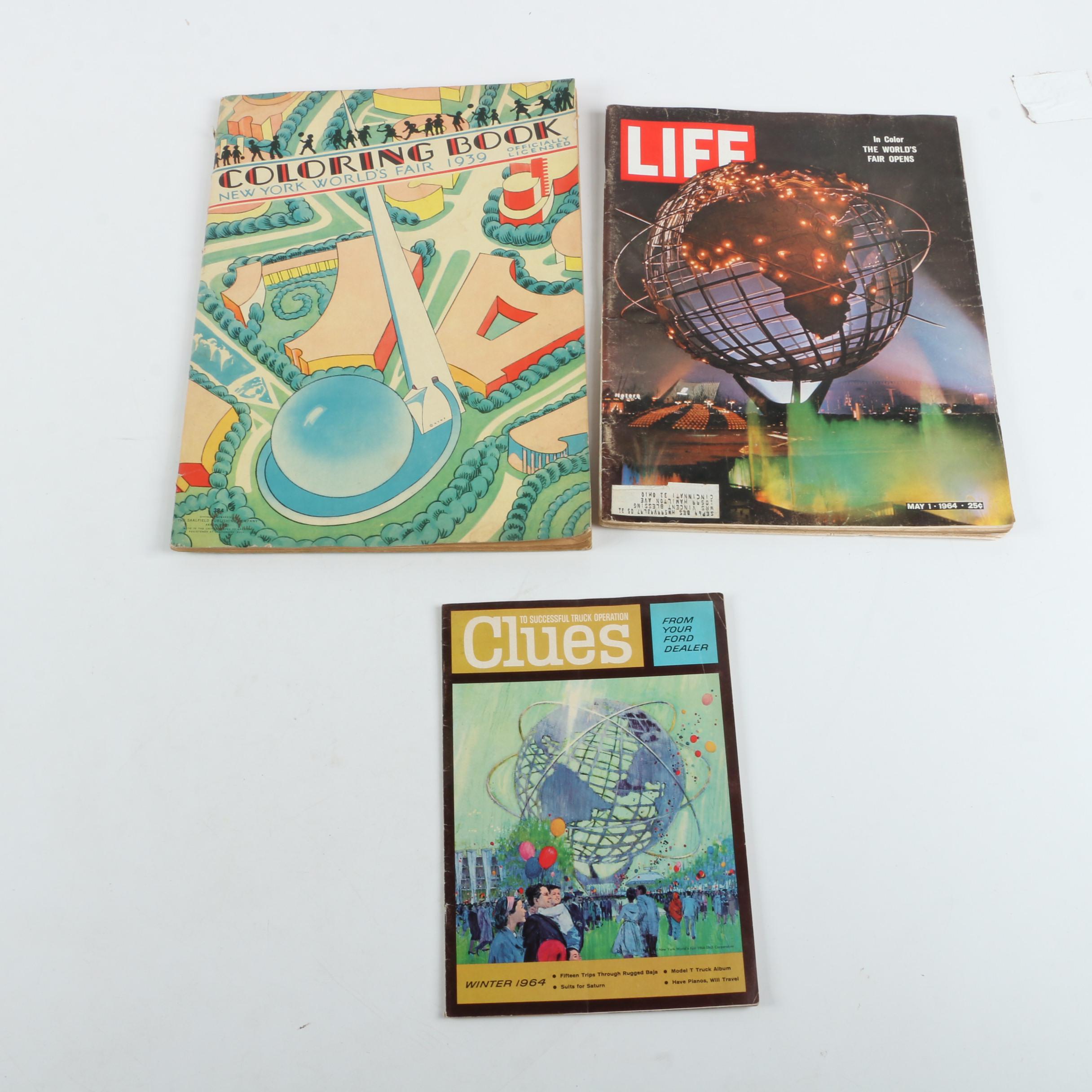 1964/1965 New York World's Fair Memorabilia and Other World's Fair Items