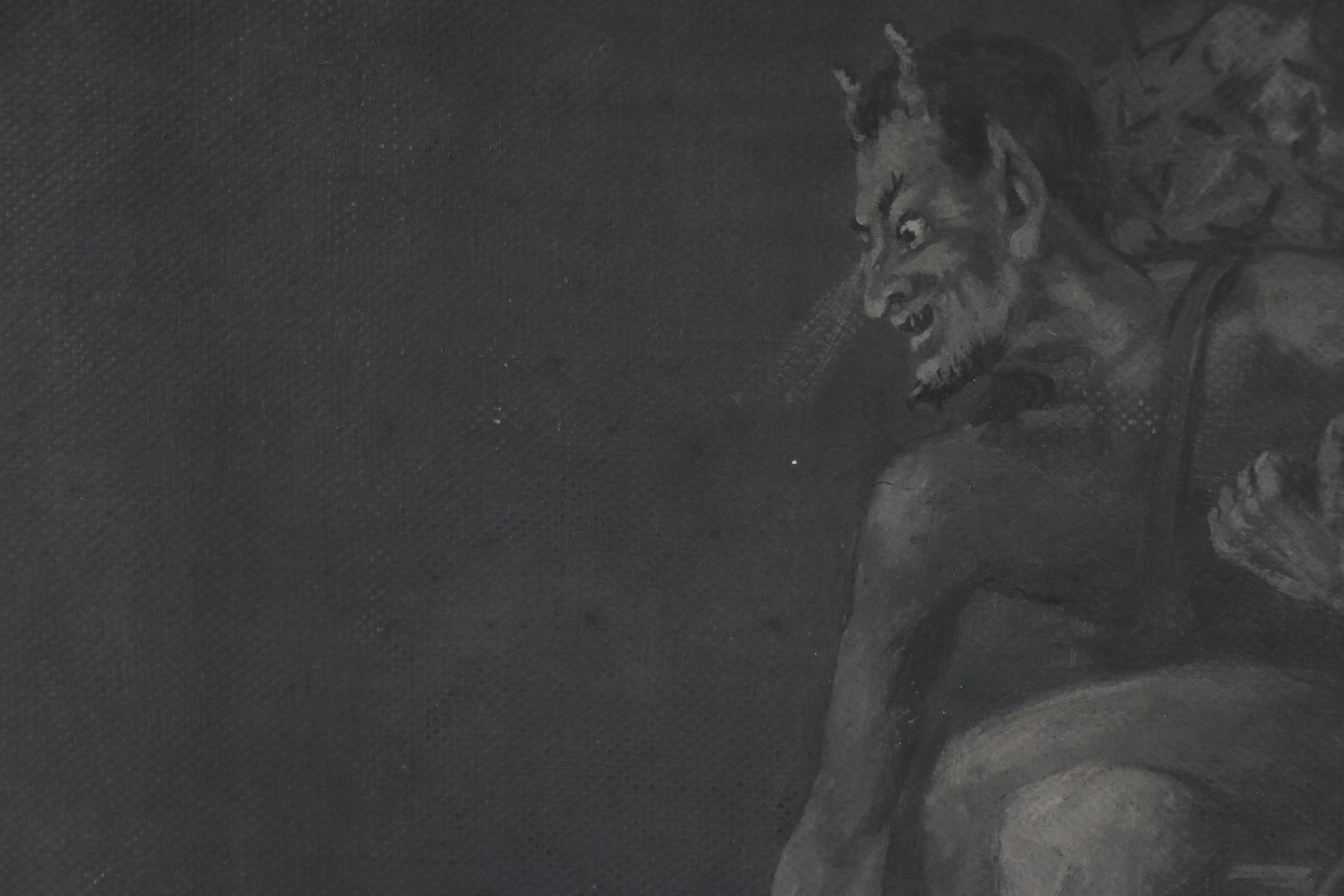 John Ward Dunsmore Oil Painting "Boy and Cat"