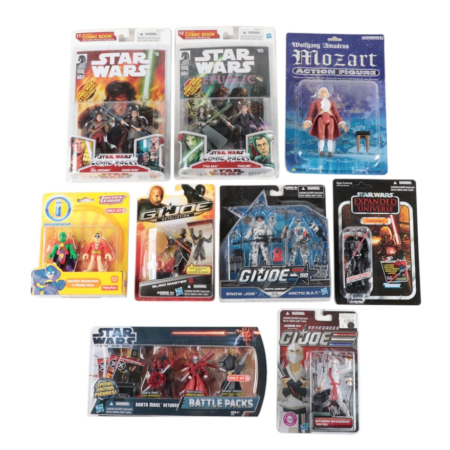 Hasbro "Star Wars" GI Joe, and Other Action Figures in Original Packaging, 2009