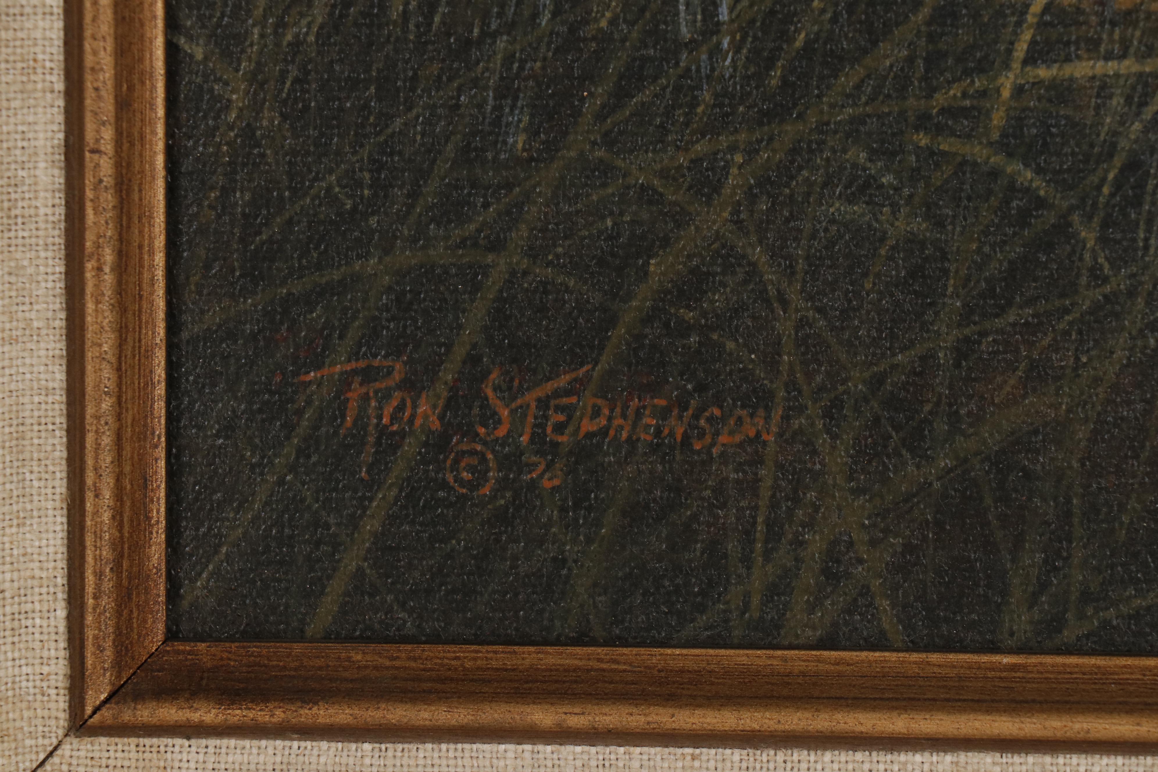Ron Stephenson Wildlife Oil Painting, 1976