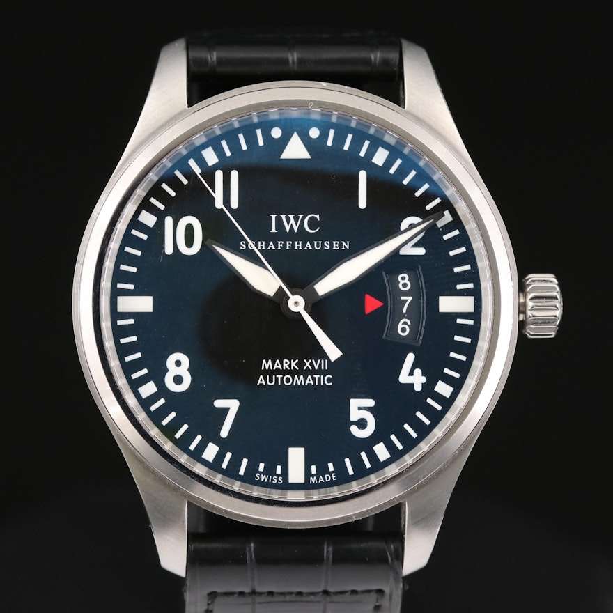 IWC Pilots Mark XVII Stainless Steel Automatic Wristwatch