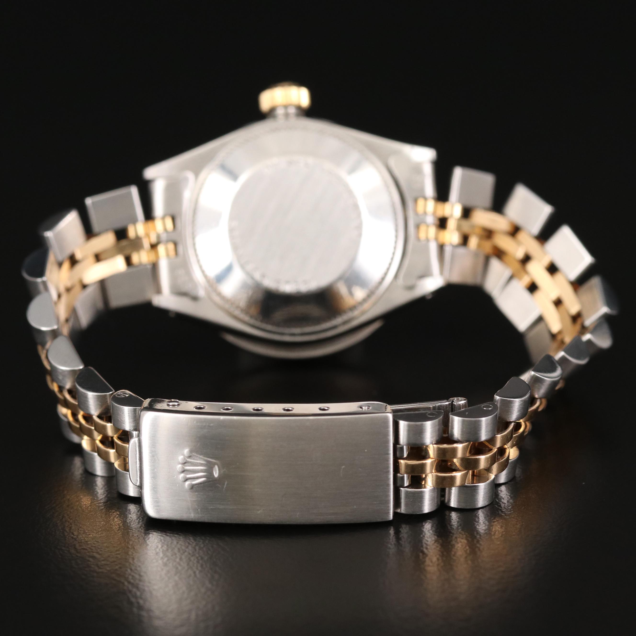 Rolex Datejust Stainless Steel and 14K Gold Diamond and Sapphire Watch,1972