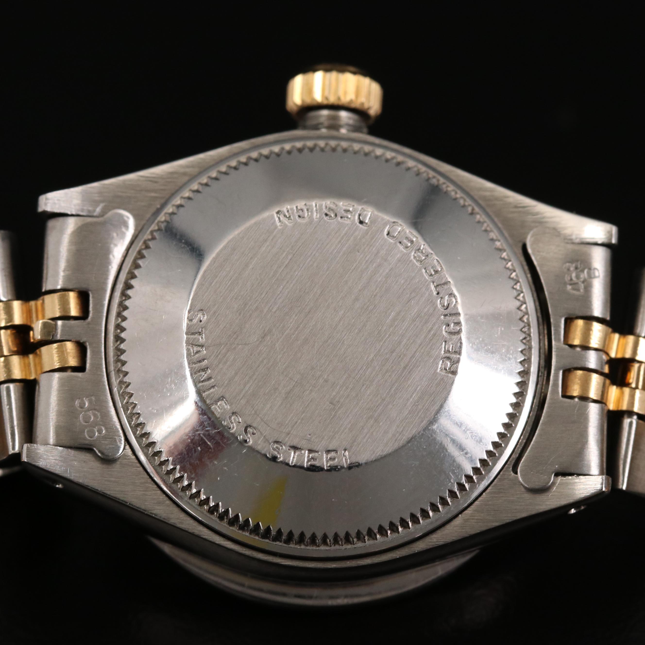 Rolex Datejust Stainless Steel and 14K Gold Diamond and Sapphire Watch,1972