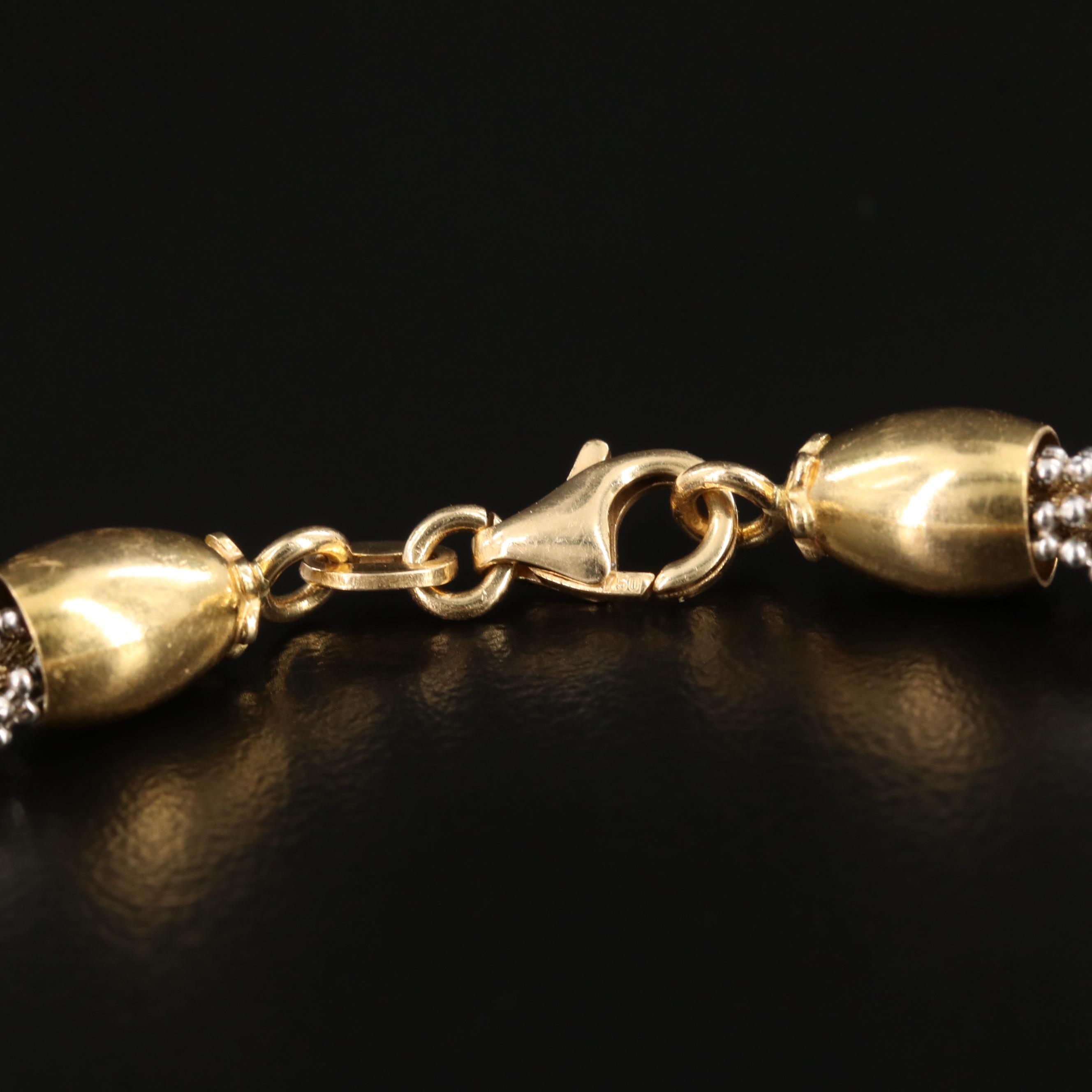 18K Gold Wire Mesh Bracelet