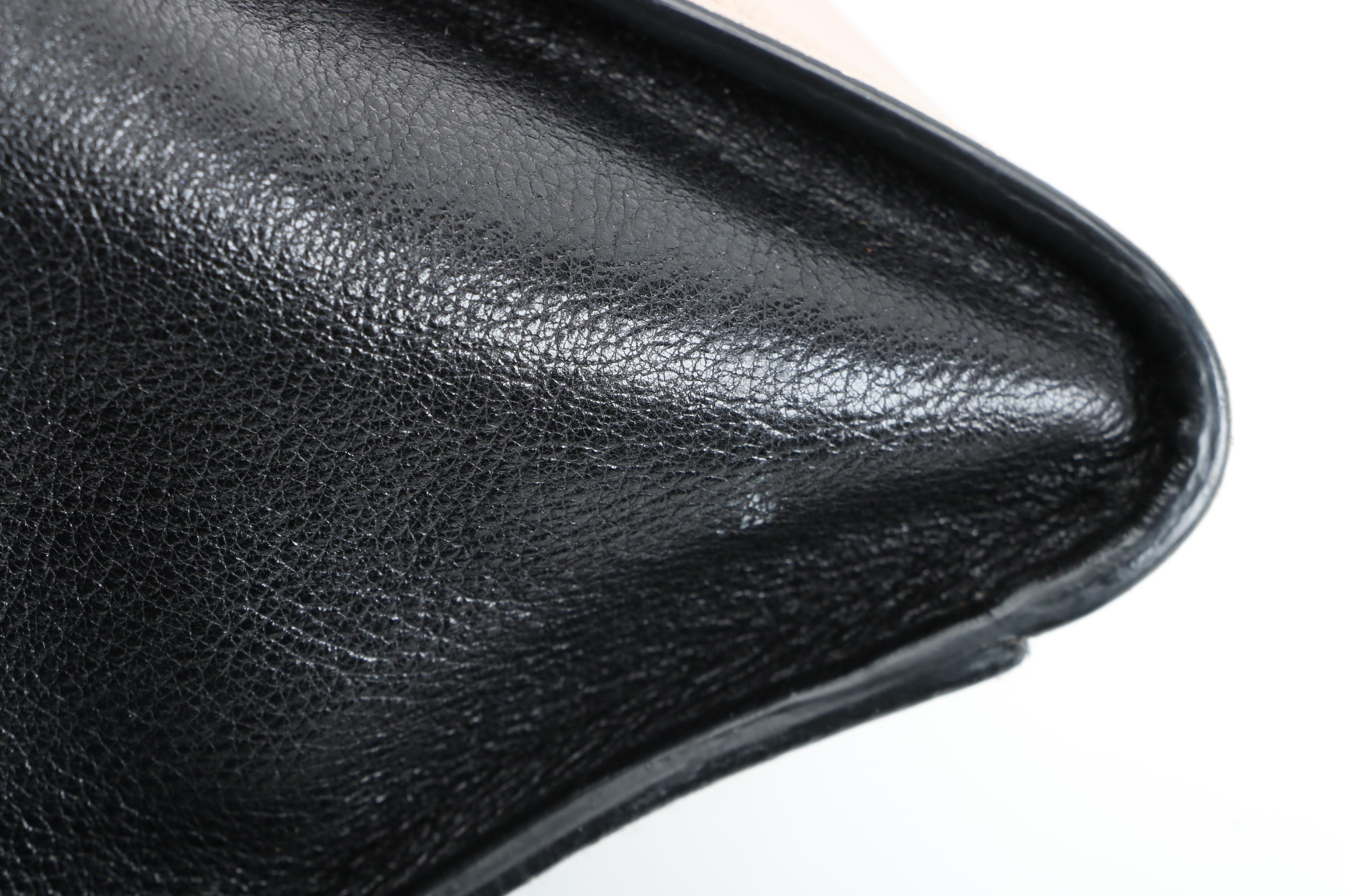 Prada Twin Pocket Tote in Black and Taupe Calfskin Leather