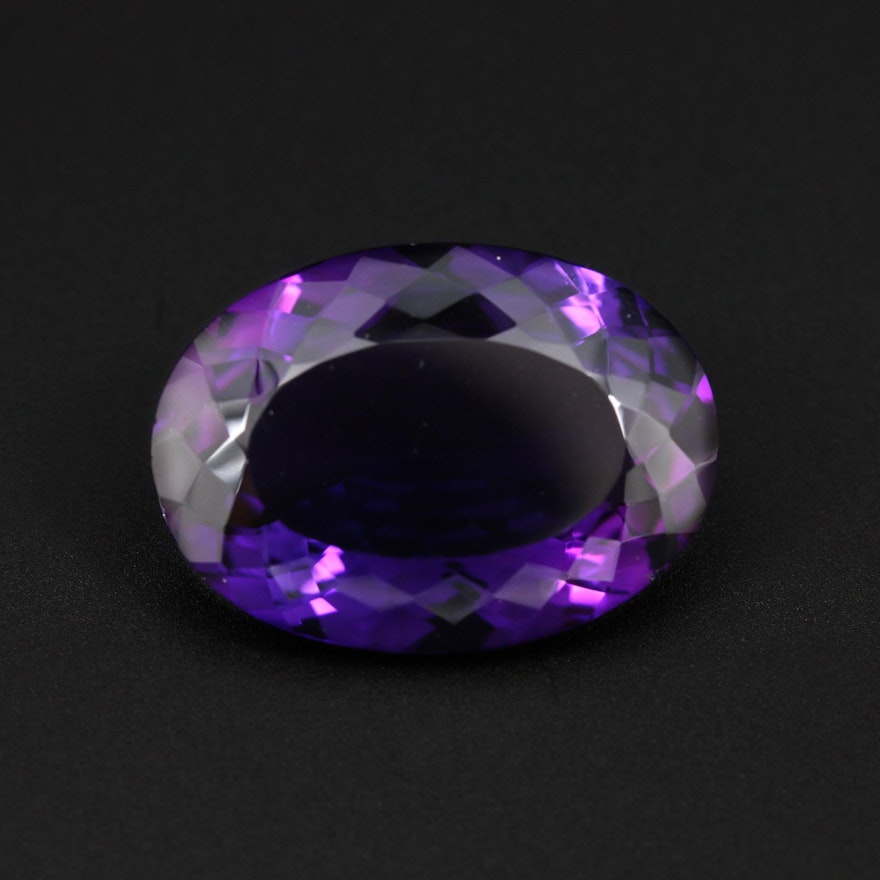 Loose 28.60 CT Amethyst Gemstone