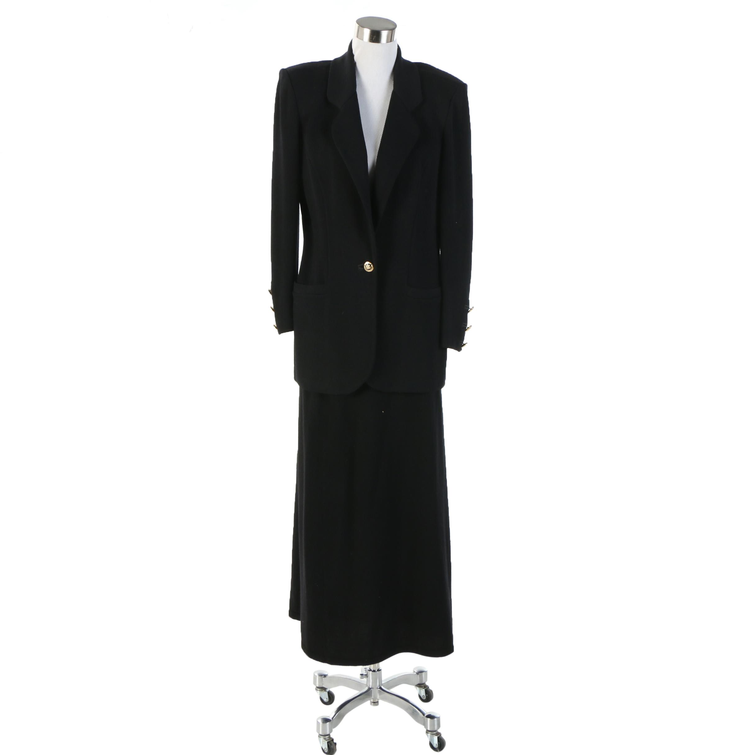 St. John Basics Knit Jacket and Nordstrom Collectors Cashmere Skirt