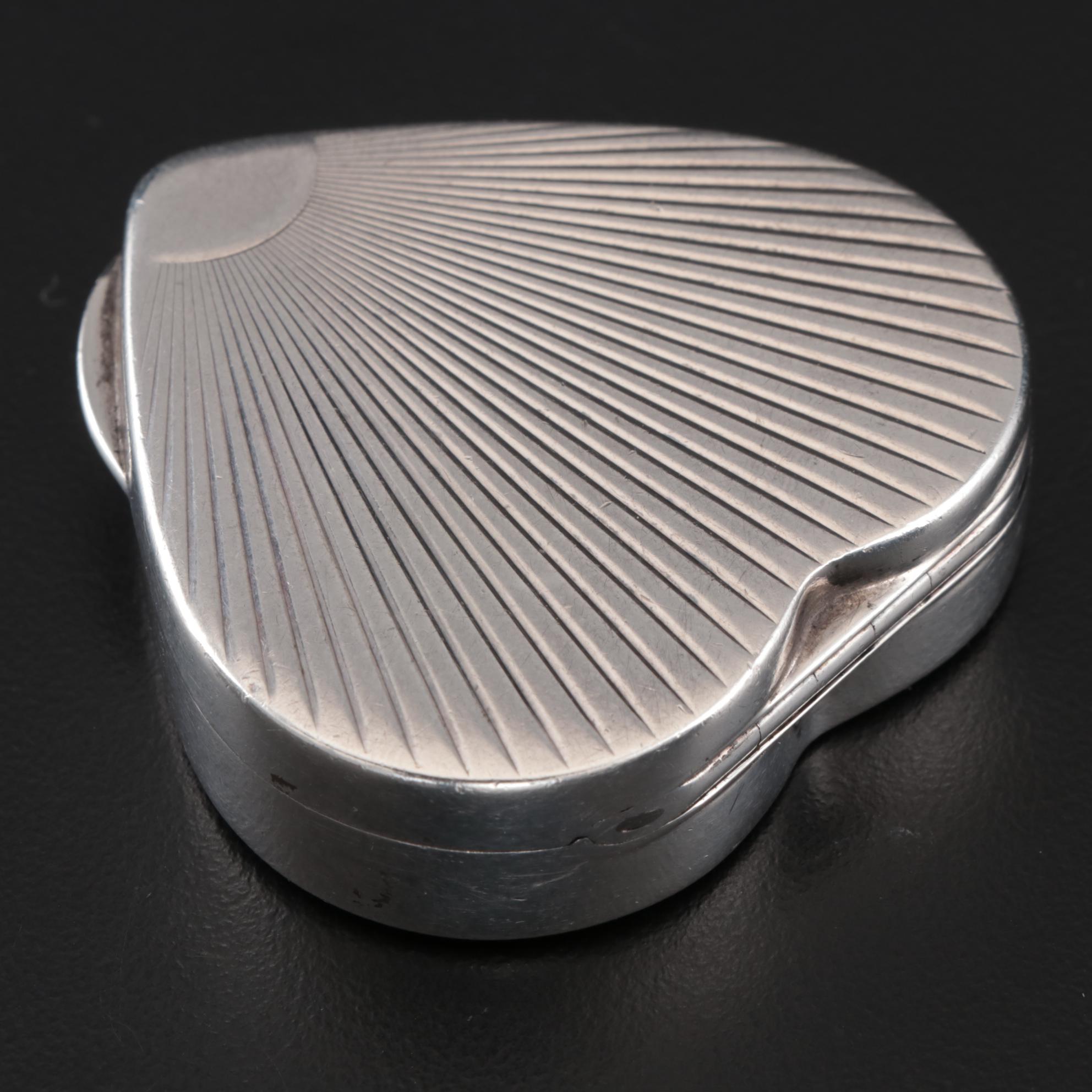Tiffany & Co. Sterling Silver Heart-Shaped Pill Box