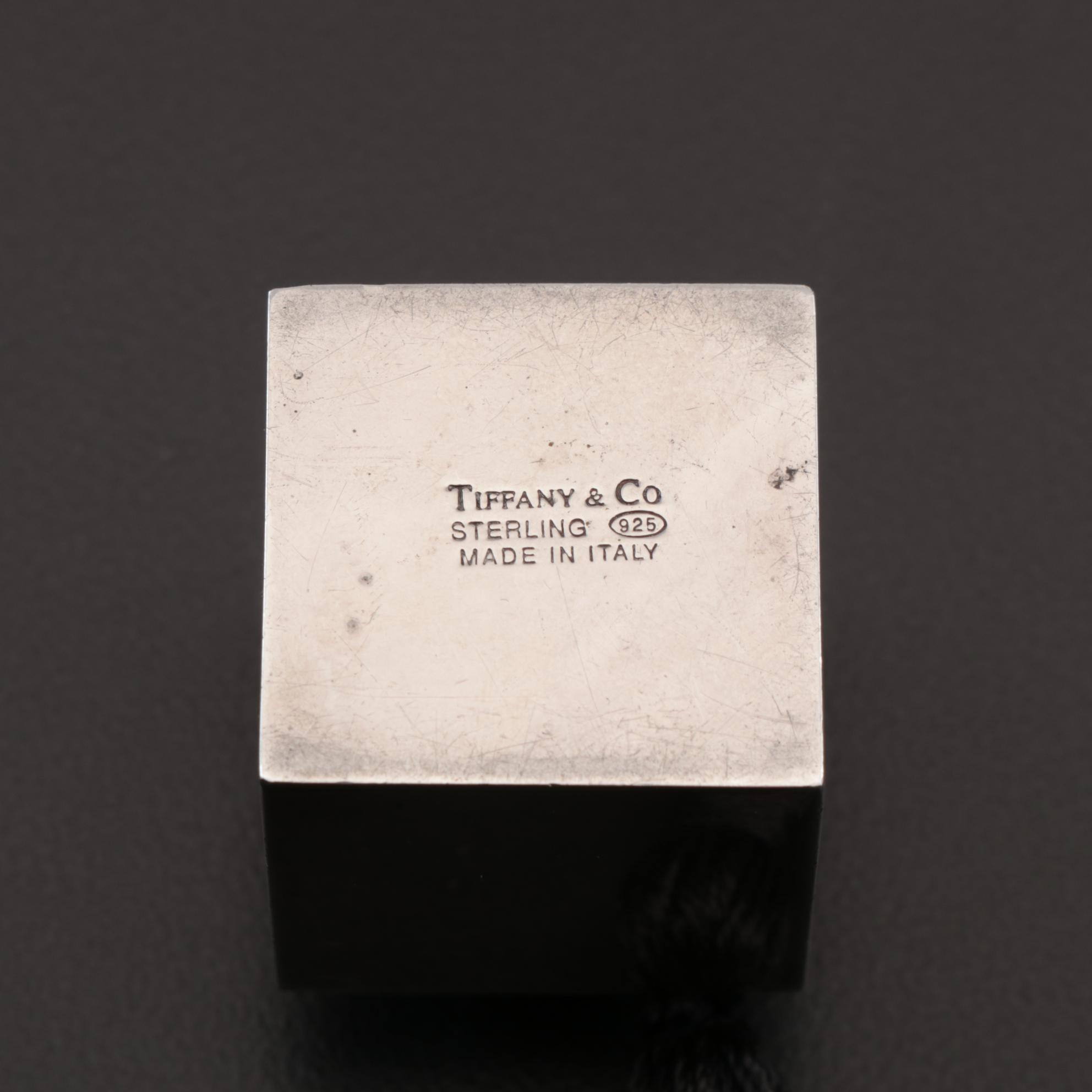 Tiffany & Co. Sterling Silver Square Perfume Bottle