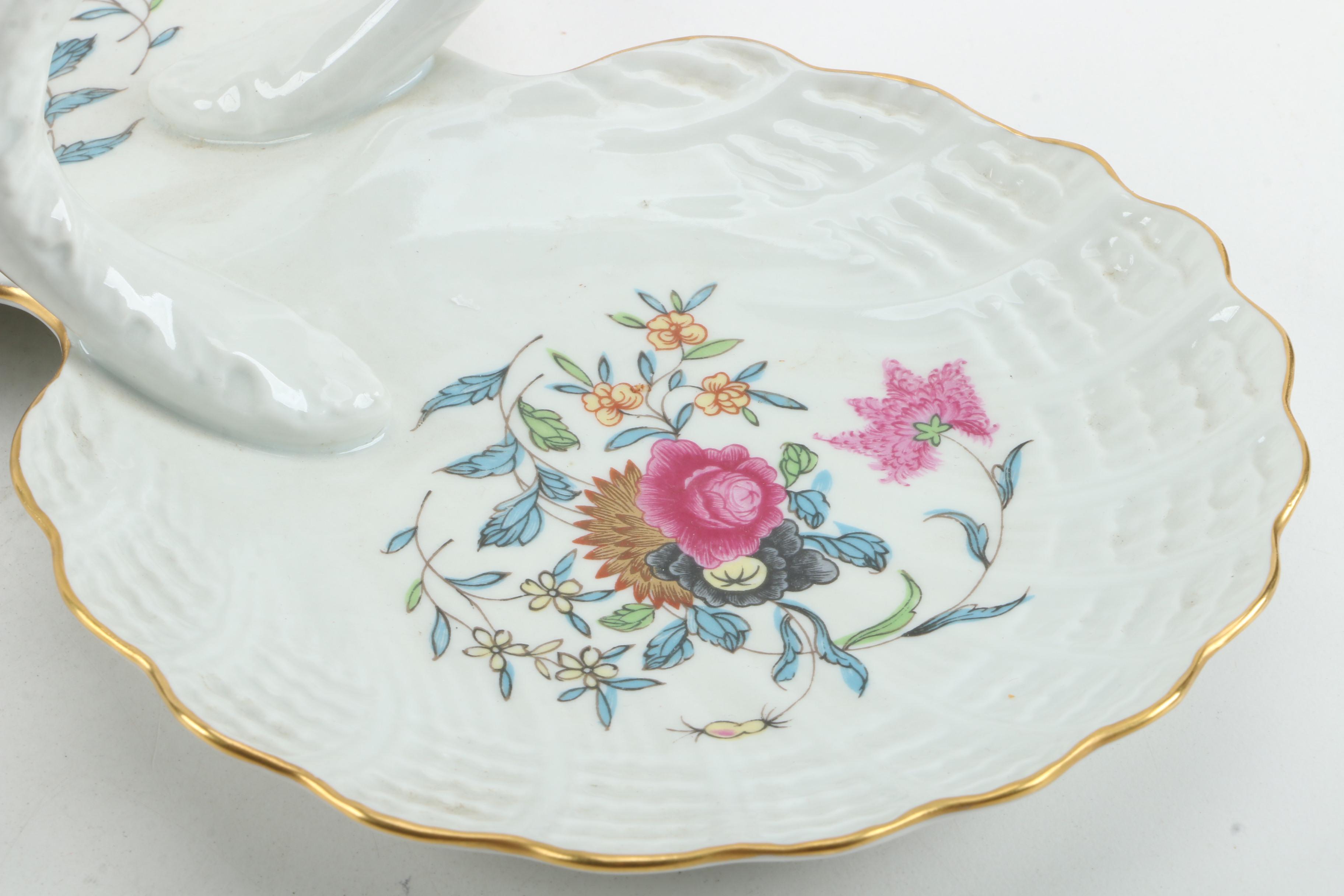 Haviland Limoges Porcelain Double Shell Handled Serving Dish