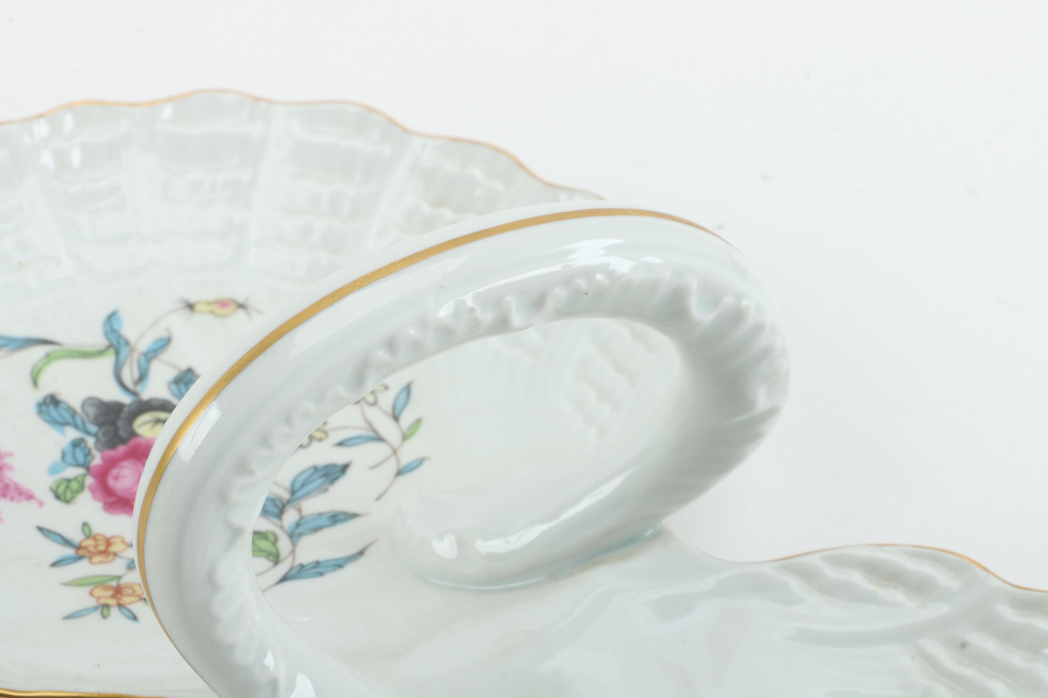 Haviland Limoges Porcelain Double Shell Handled Serving Dish