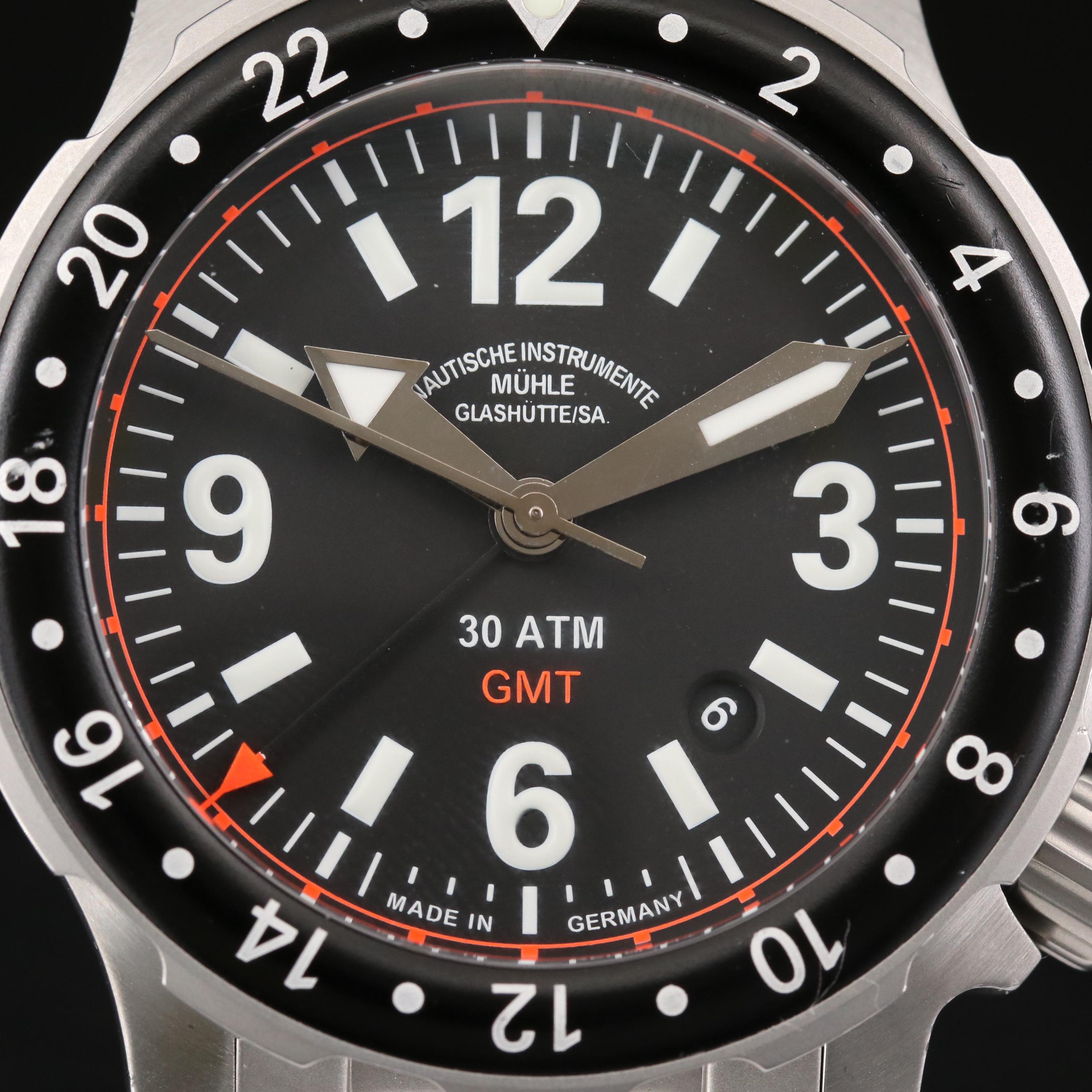 Muhle - Glashutte Marinus GMT Stainless Steel Automatic Watch