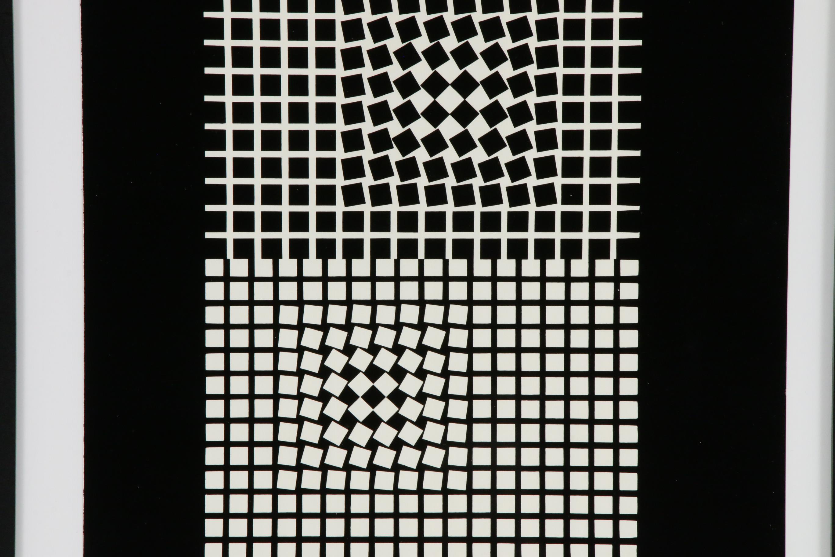 Op Art Serigraph After Victor Vasarely "Eridan"