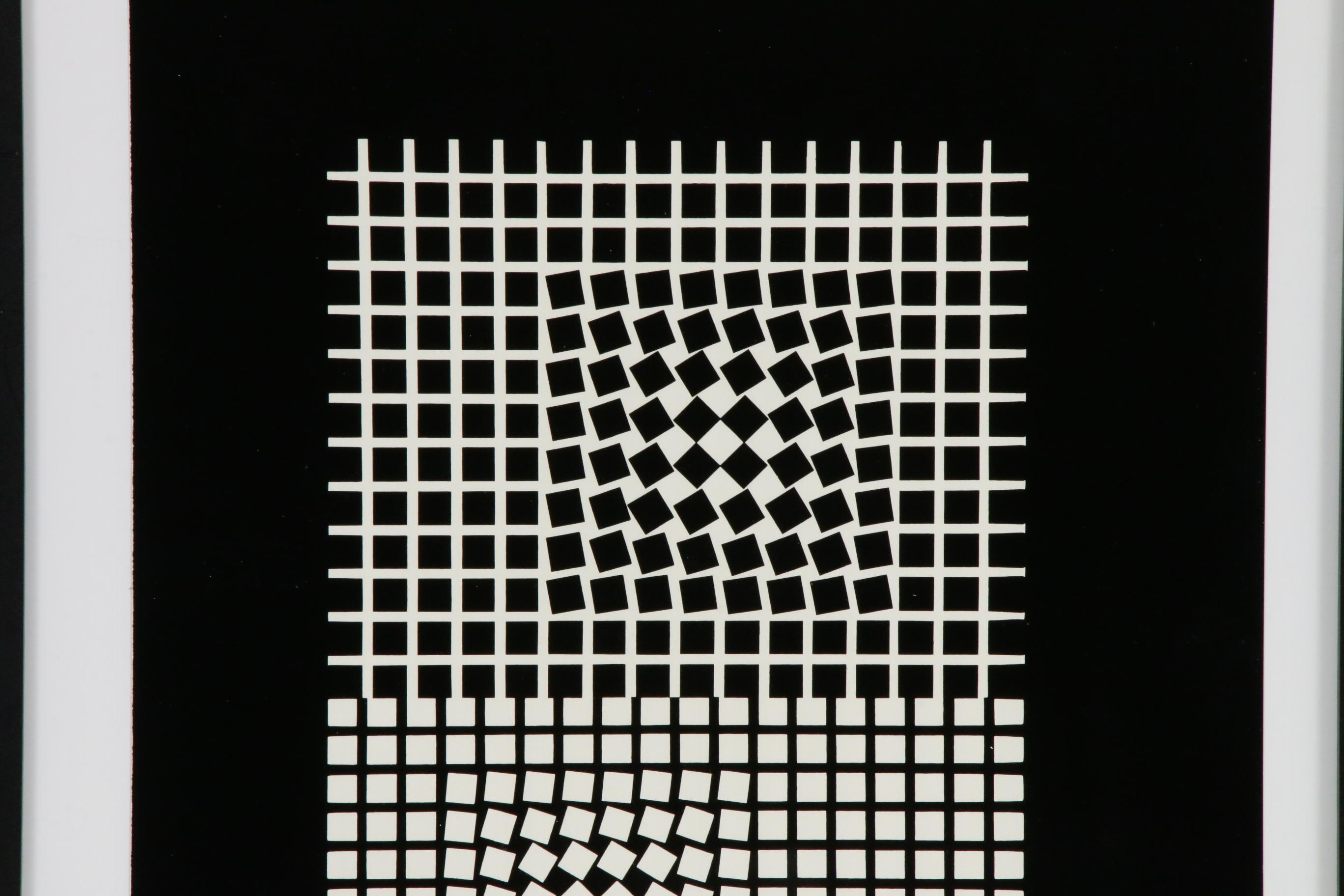 Op Art Serigraph After Victor Vasarely "Eridan"