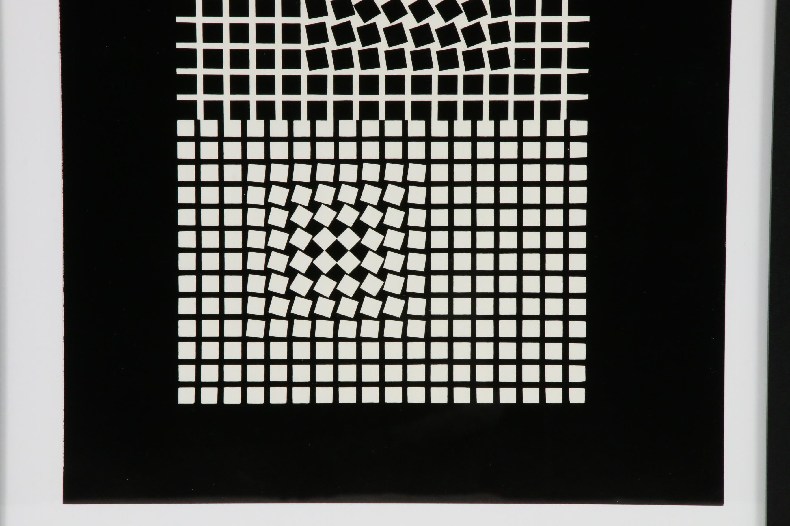 Op Art Serigraph After Victor Vasarely "Eridan"