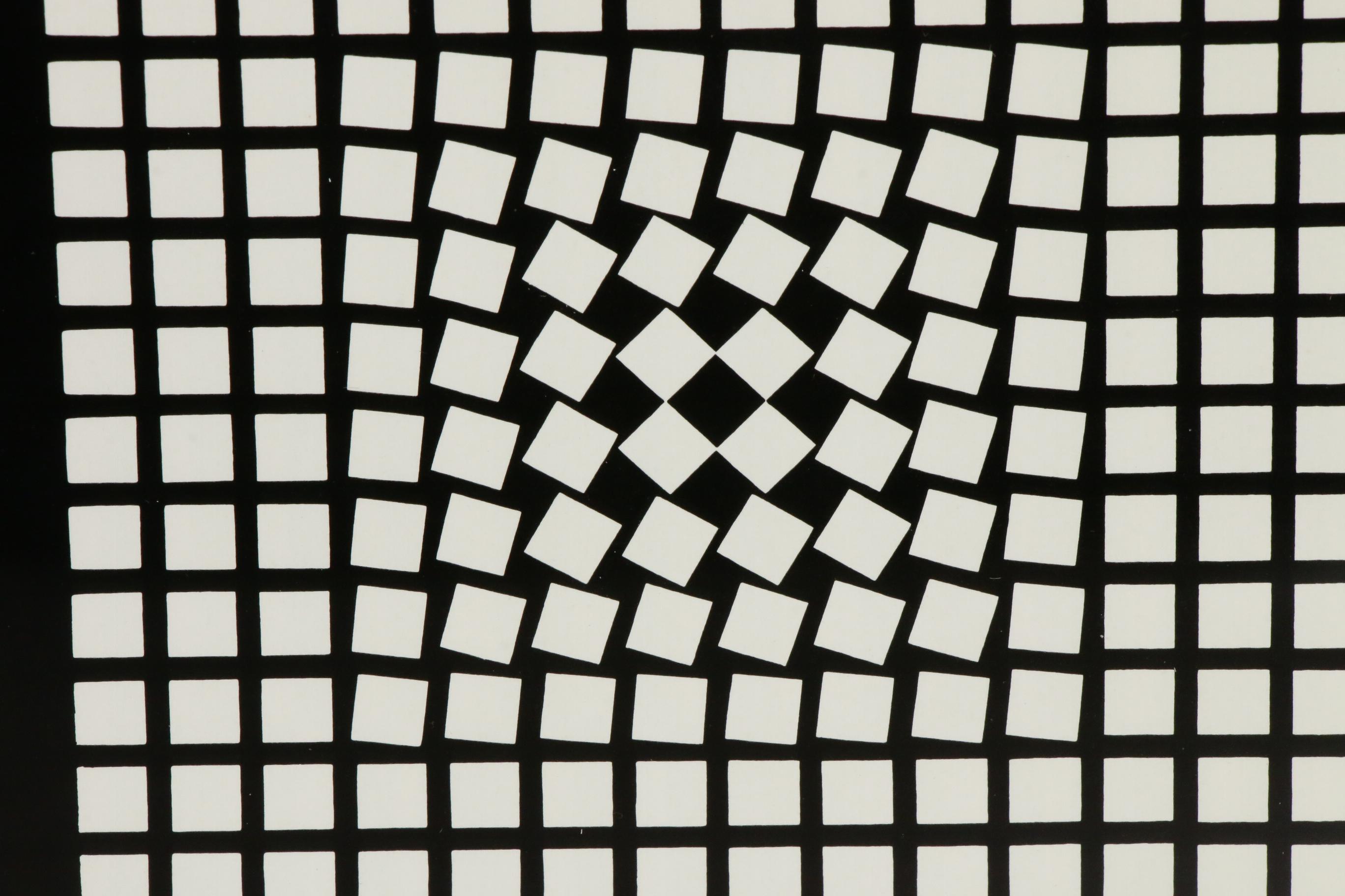 Op Art Serigraph After Victor Vasarely "Eridan"