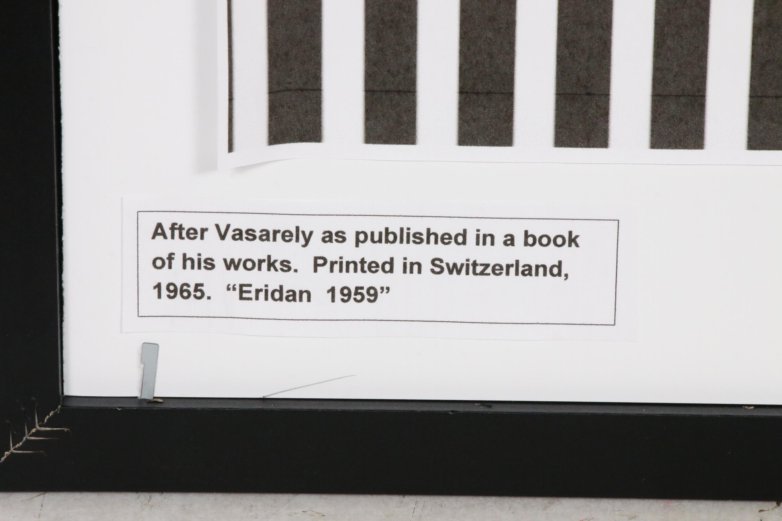 Op Art Serigraph After Victor Vasarely "Eridan"