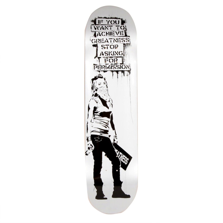 Eddie Colla Skate Deck Print "Ambition Silver" Skate Day Variant, 2018