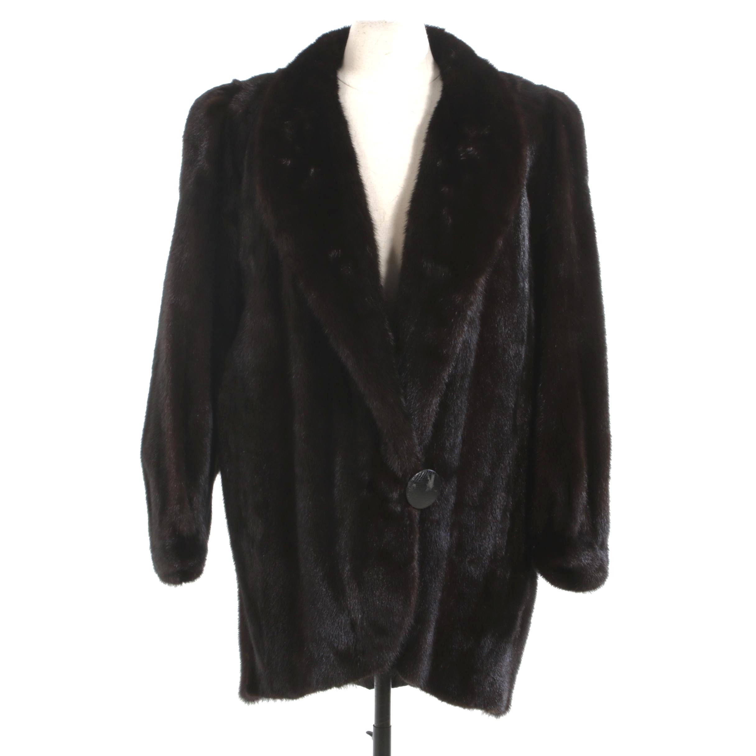 Dark Mahogany Mink Fur Stroller from Furs by Mistygrange